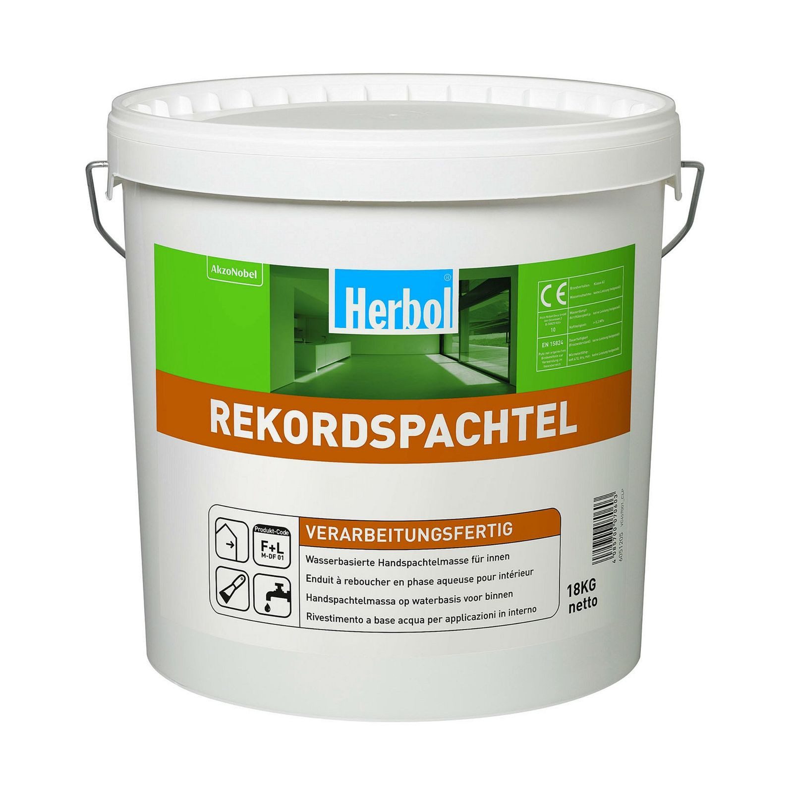 Herbol Spachtelmasse Universal Rekordspachtel gebrauchsfertig lösemittelfrei 18kg