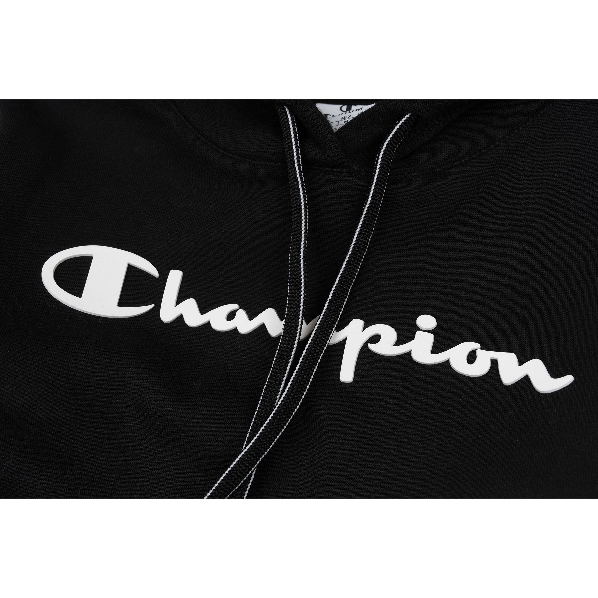 Champion Hoodie Champion Damen Kapuzenpullover 113207 Sweatshirt (nbk) Hooded schwarz