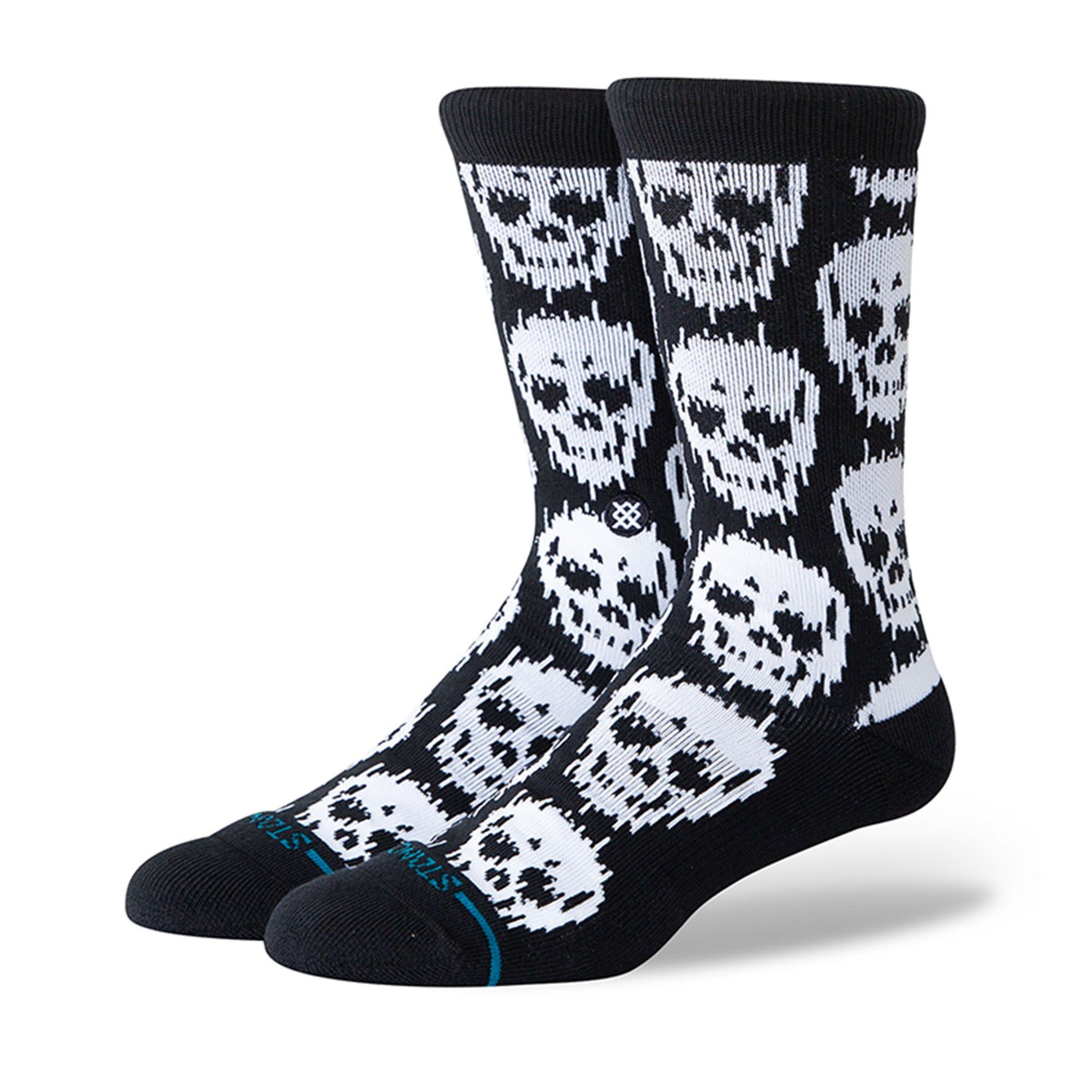 Stance Kurzsocken Unisex Socken 1er Pack Baumwolle Static Skull Crew (Packung, 1er Pack)