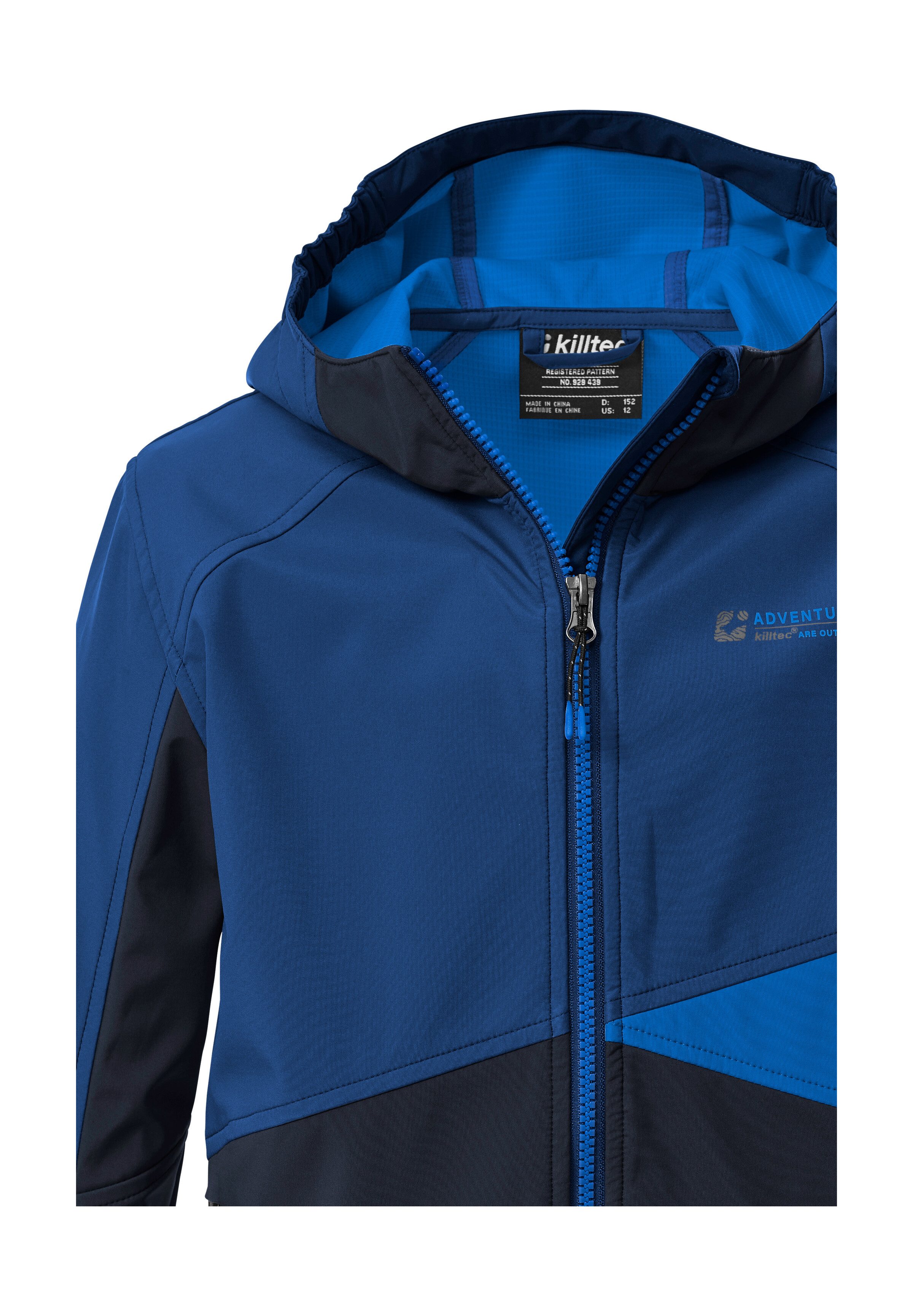 Killtec Softshelljacke KOS 142 BYS SFTSHLL JCKT Wind- und wasserabweisende Kinderjacke, Colourblock-Design