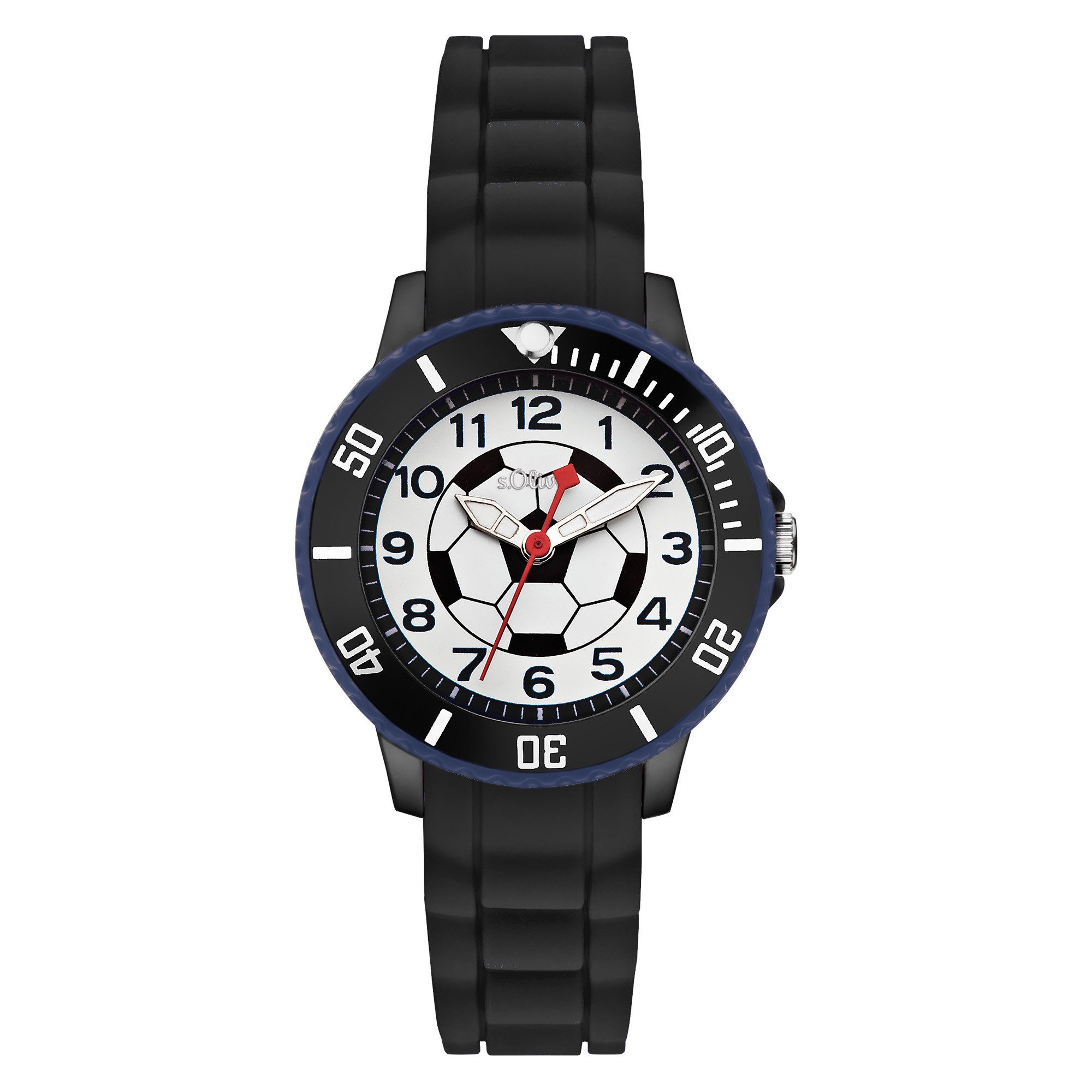 s.Oliver Quarzuhr The Action Time SO-4503-PQ, Armbanduhr, Silikonarmband, Kinderuhr, Junge, analog
