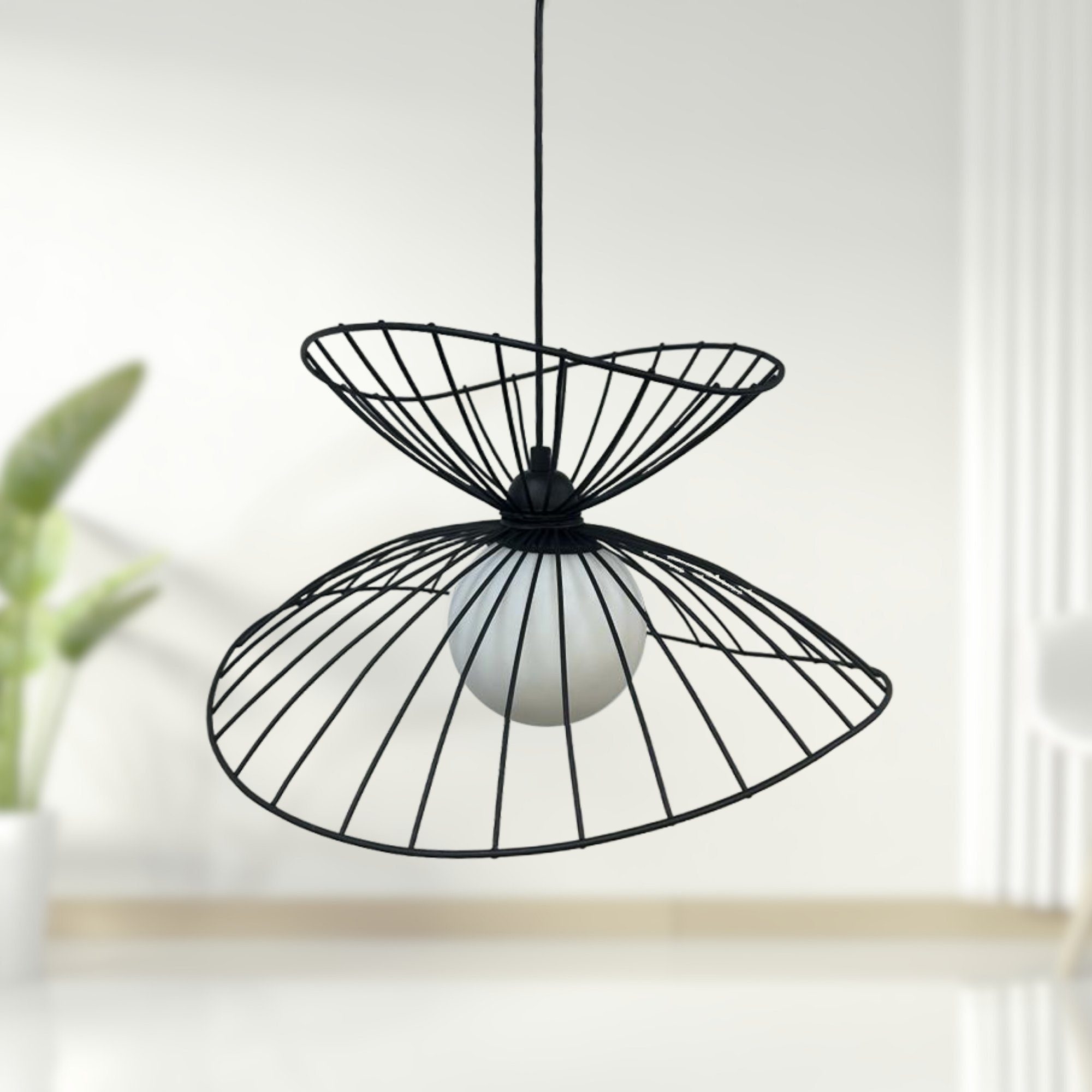 Bamyum Pendelleuchte Pendelleuchte Vertigo, Metall Schwarz günstig online kaufen