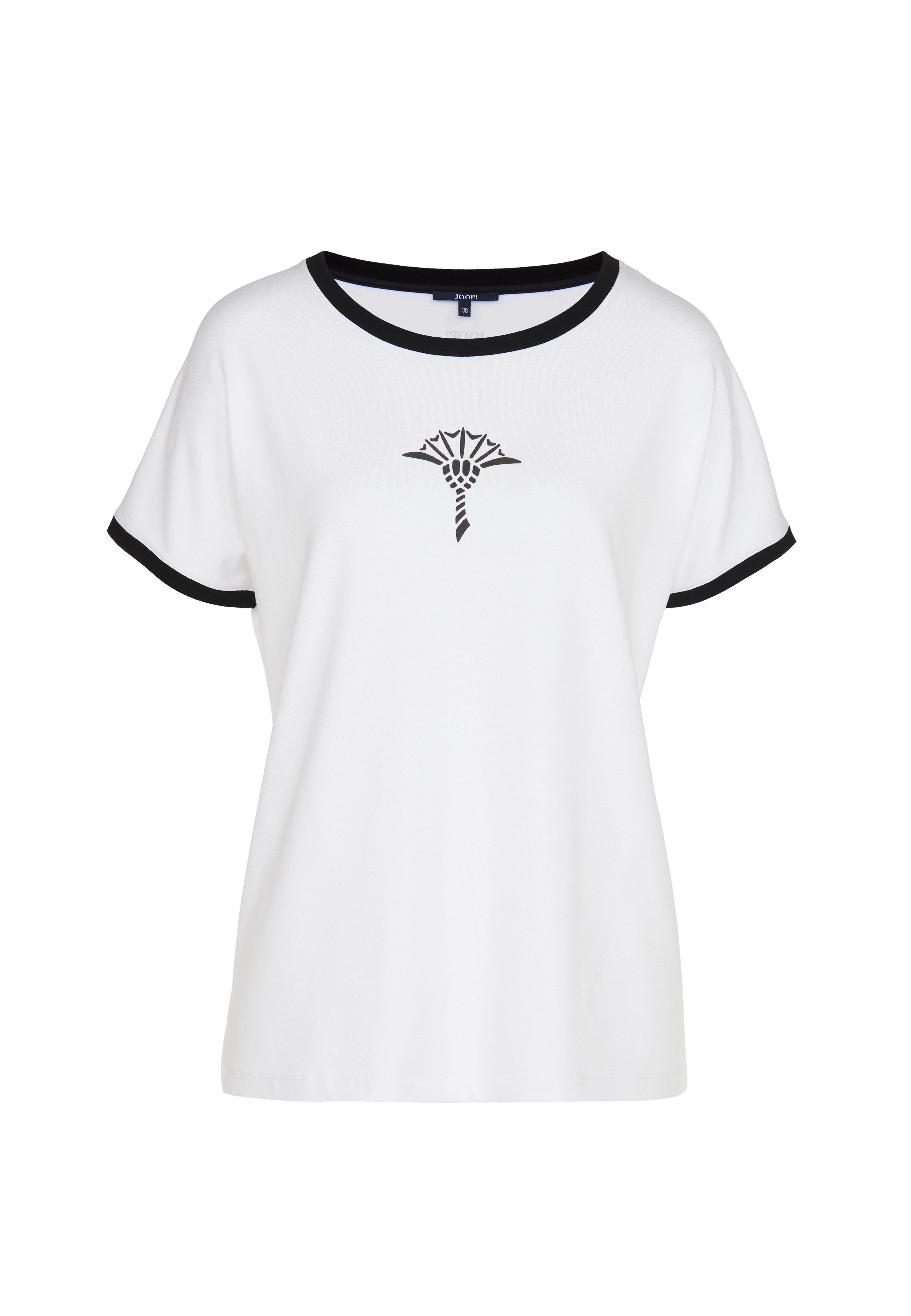 JOOP! Pyjamaoberteil Move Kurzarm, atmungsaktiv, Cornflower-Print günstig online kaufen