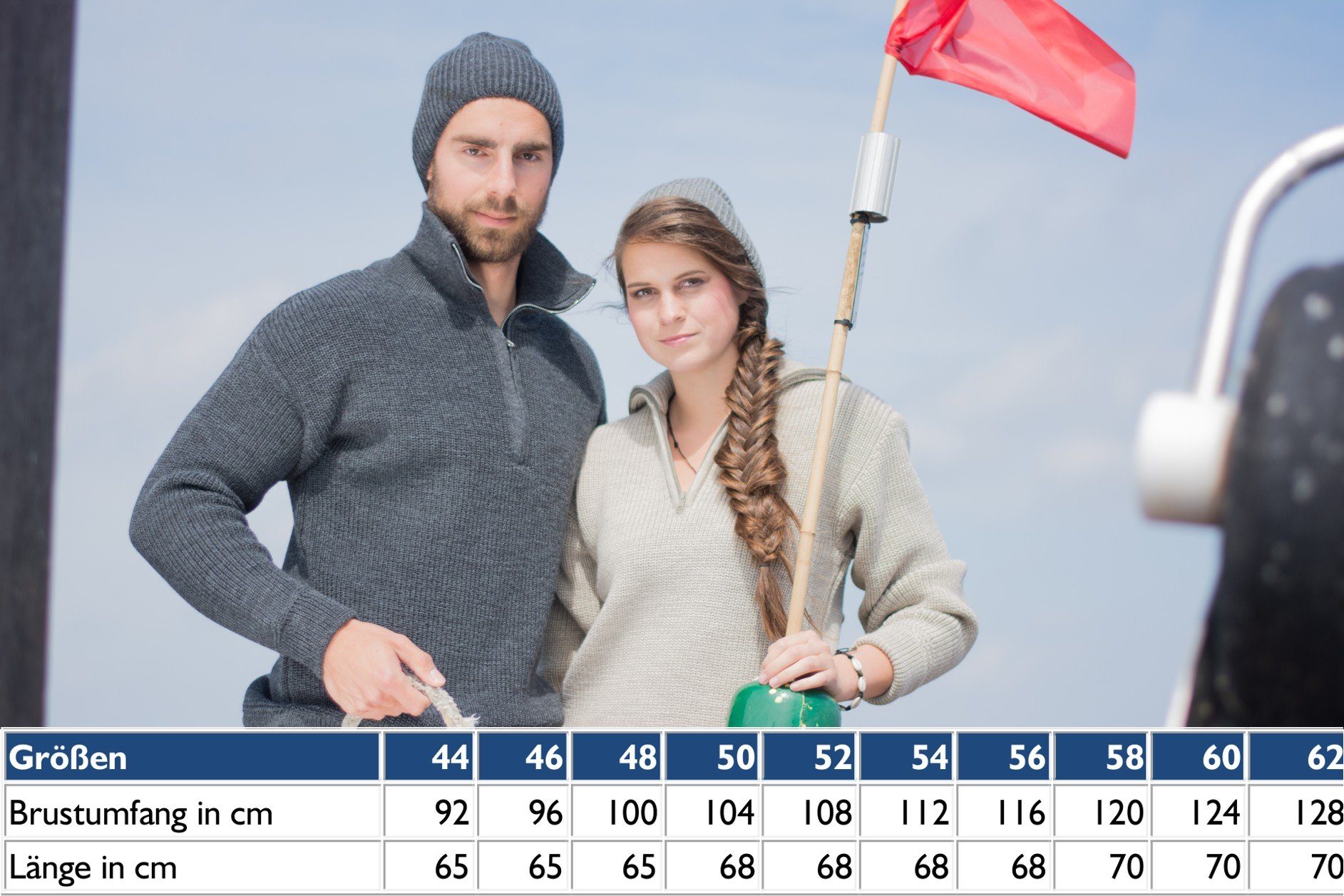 Blauer Peter Rundhalspullover aus Schurwolle mit Rundhals