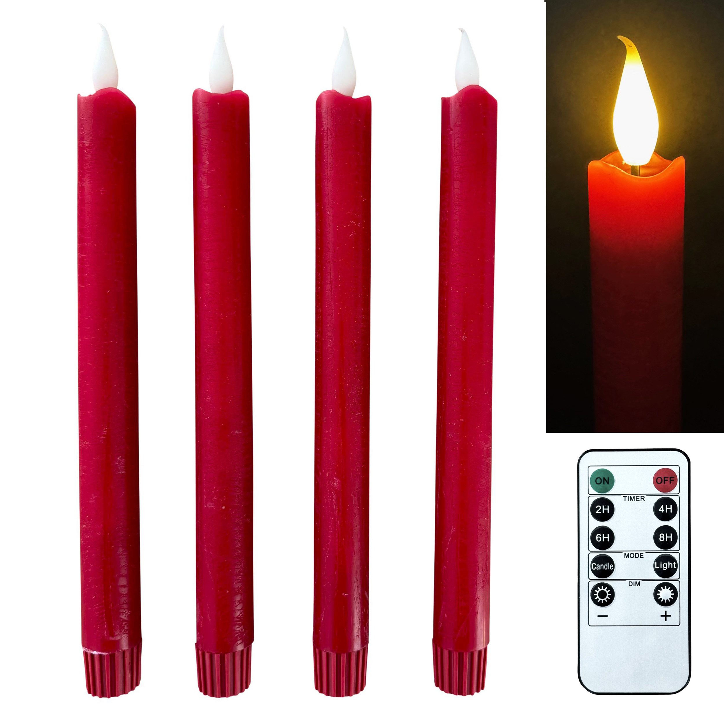 Online-Fuchs LED-Kerze 4 LED STABKERZEN im günstig online kaufen