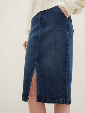 TOM TAILOR Sommerrock Midi Jeansrock mit TENCEL™ Lyocell