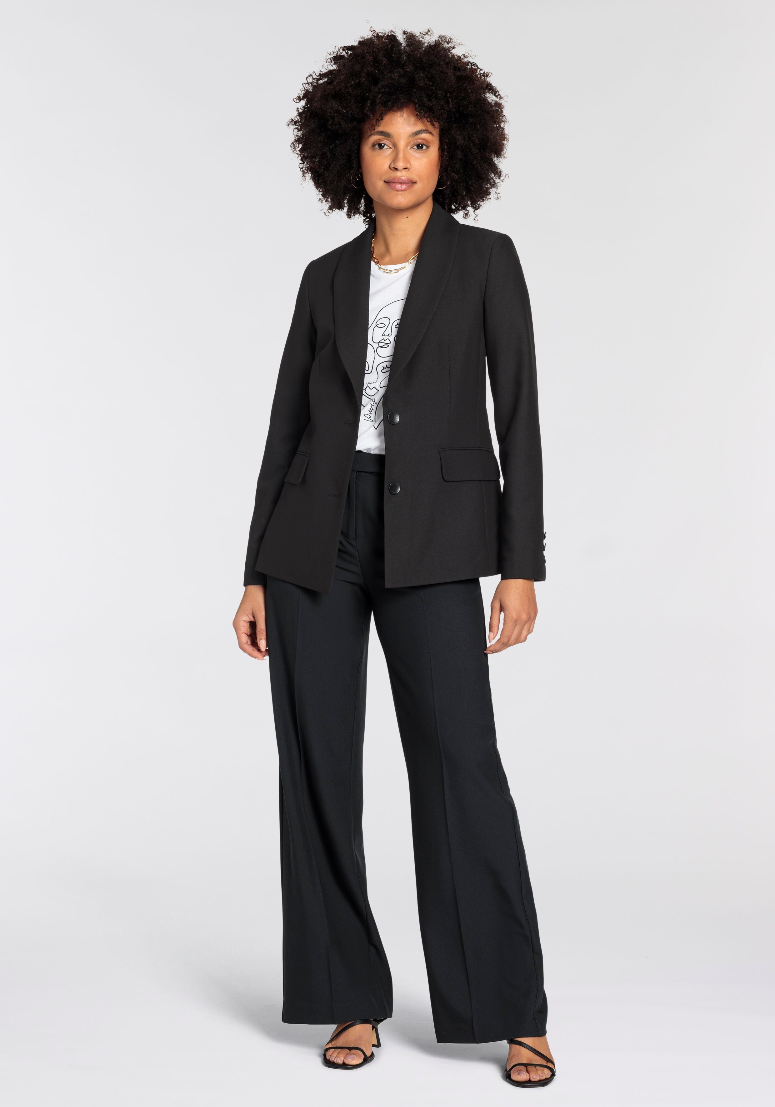 HECHTER PARIS Anzughose mit weitem Bein günstig online kaufen