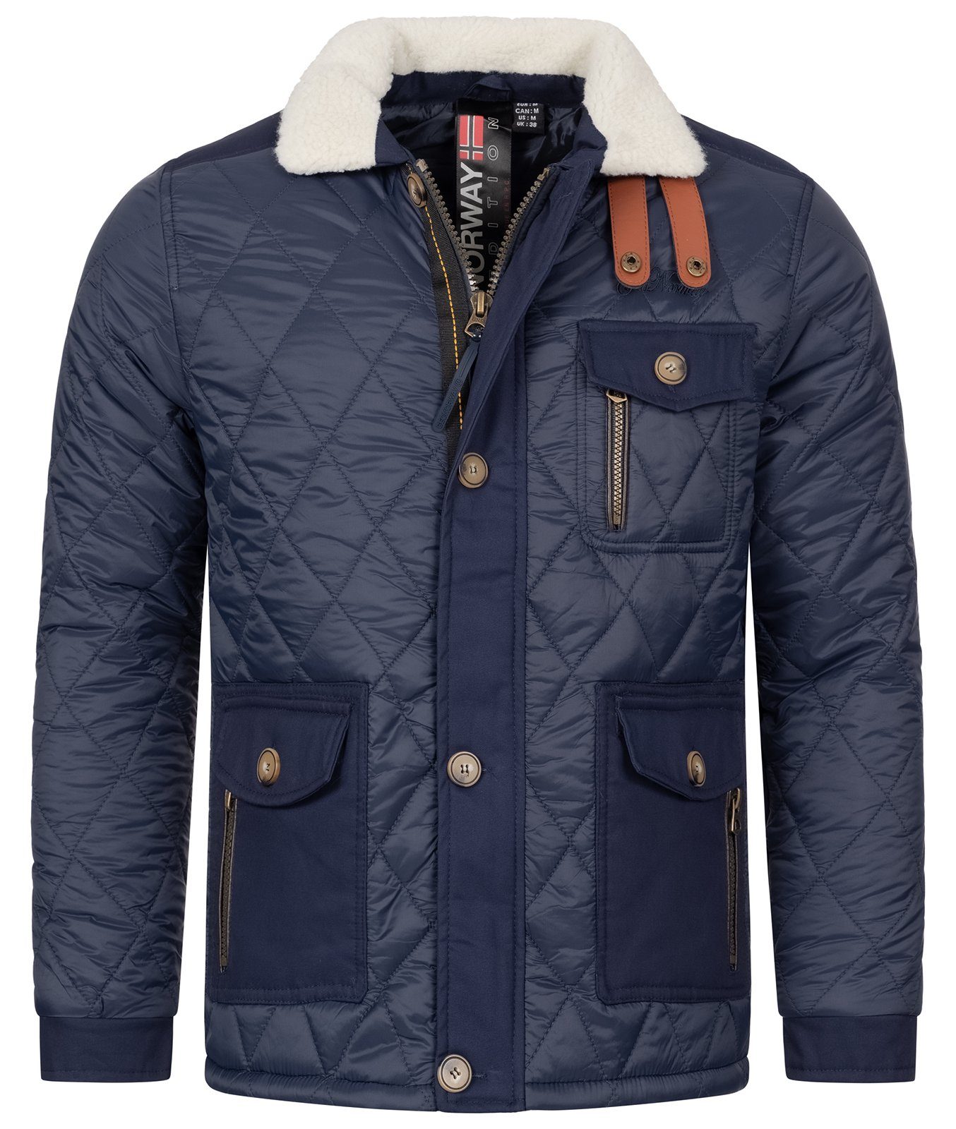 Geo Norway Winterjacke Herren Winterjacke Steppjacke
