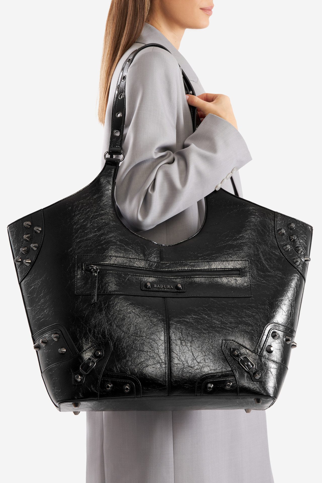 Handtasche Badura Große Tasche TYL00483 schwarz