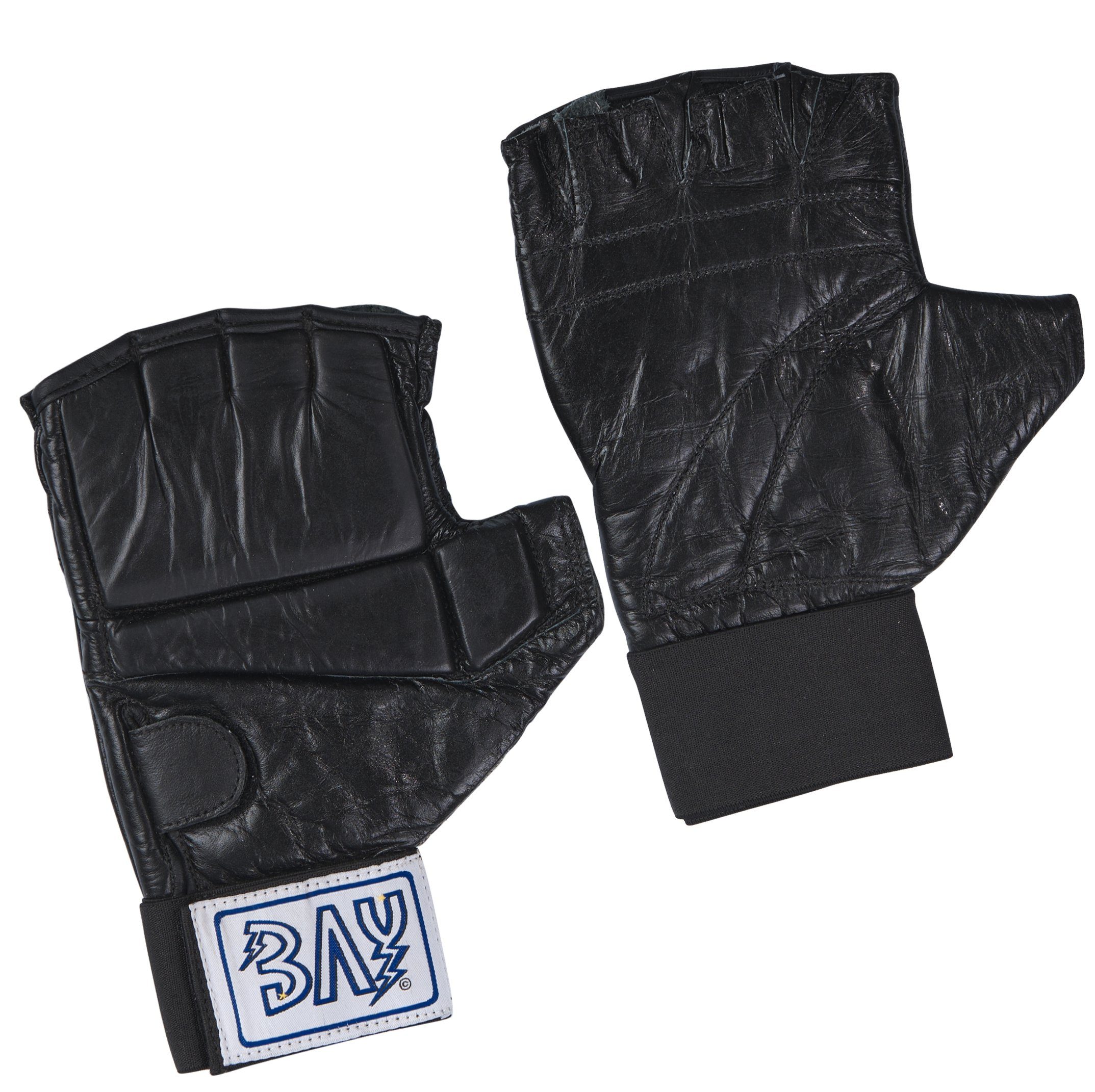 BAY-Sports XL Gel Handschützer S Leder Krav TECH, MMA-Handschuhe Boxsack - Maga GEL Pad Polsterung Handschutz