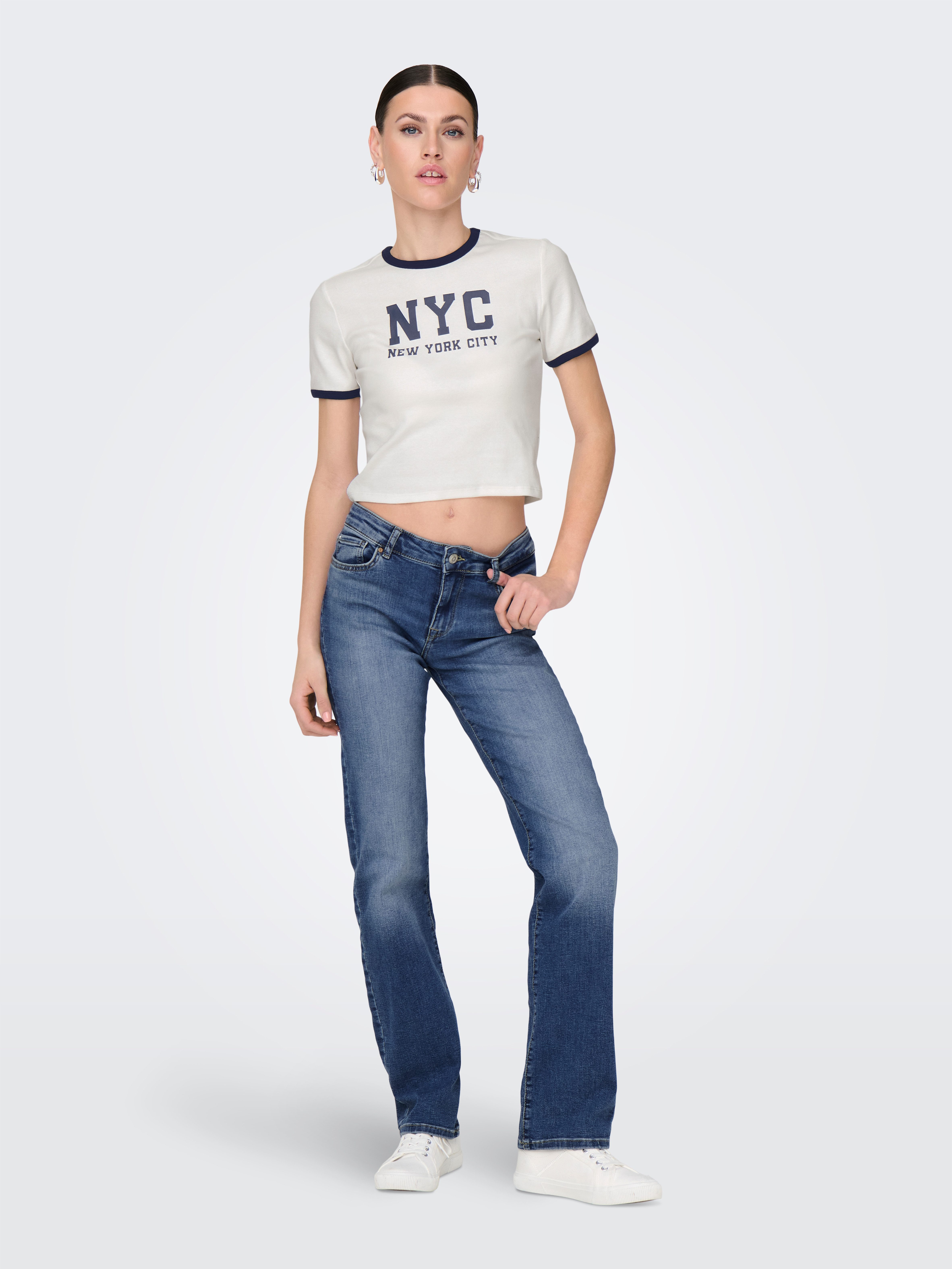 ONLY Straight-Jeans ONLALICIA REG STRT DNM DOT879