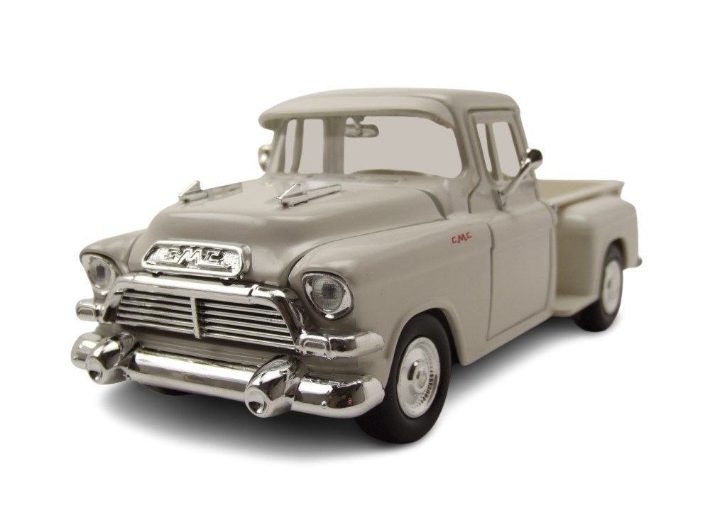 Motormax Modellauto GMC Blue Chip Pick Up 1957 creme, Maßstab 1:24