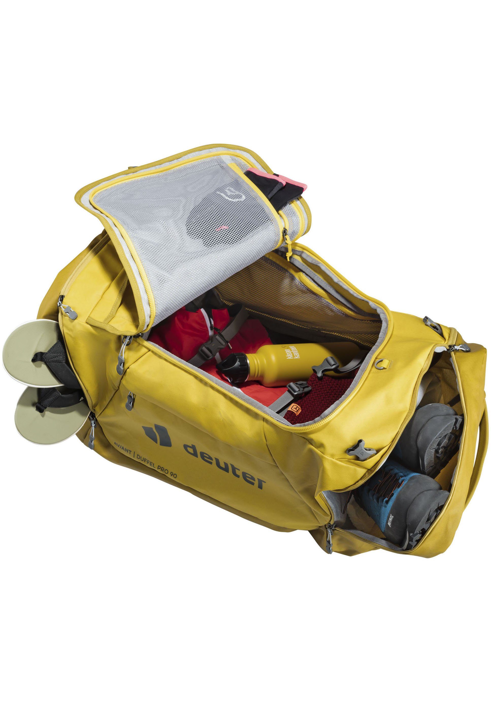 AViANT Duffel deuter Reisetasche für Pro Kleidung gelb innen Kompression 90,