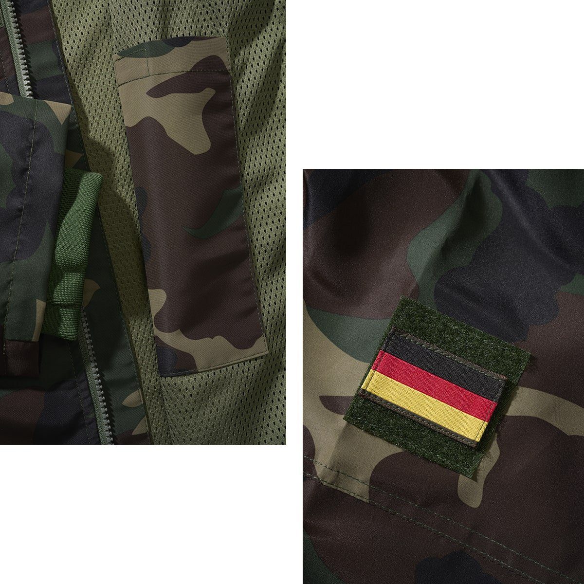 BWuM Windbreaker BWuM Tactical Windbreaker Zipper Sommer + Patch & Flaggen günstig online kaufen