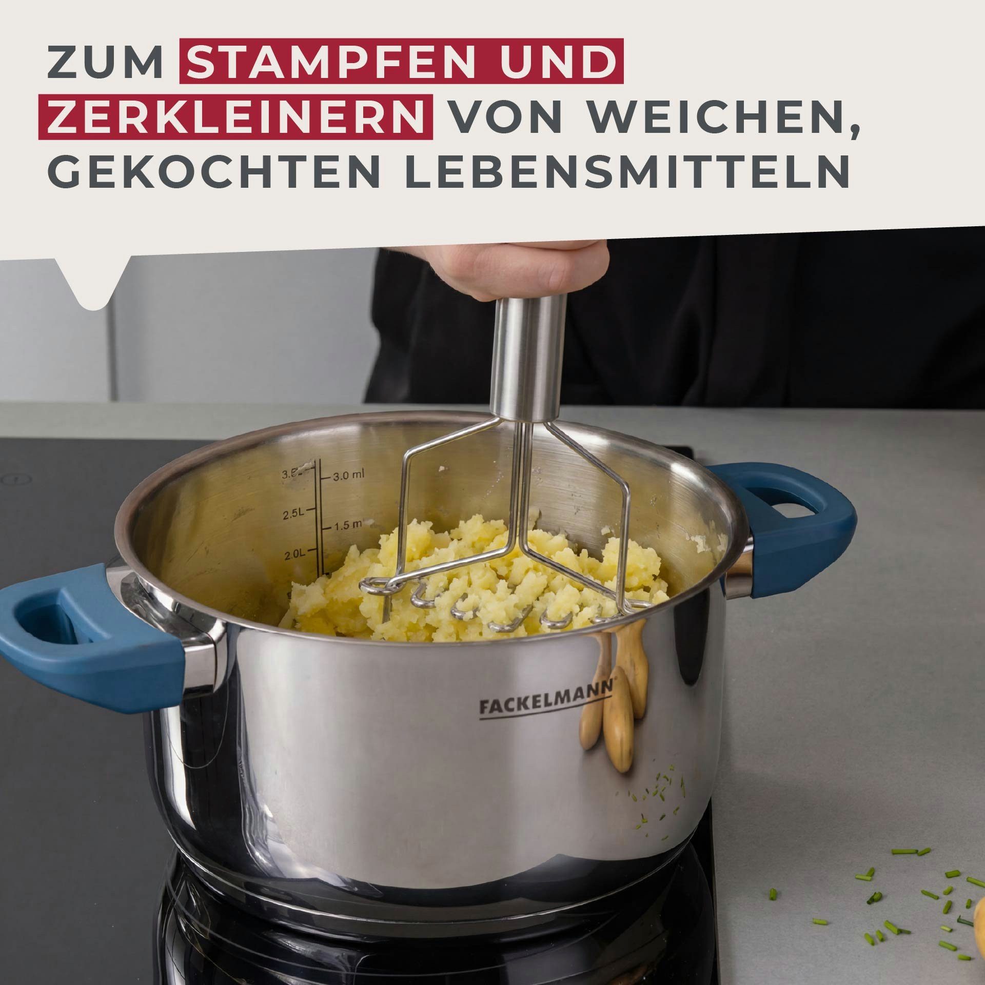 FACKELMANN Kartoffelstampfer Kartoffelstampf