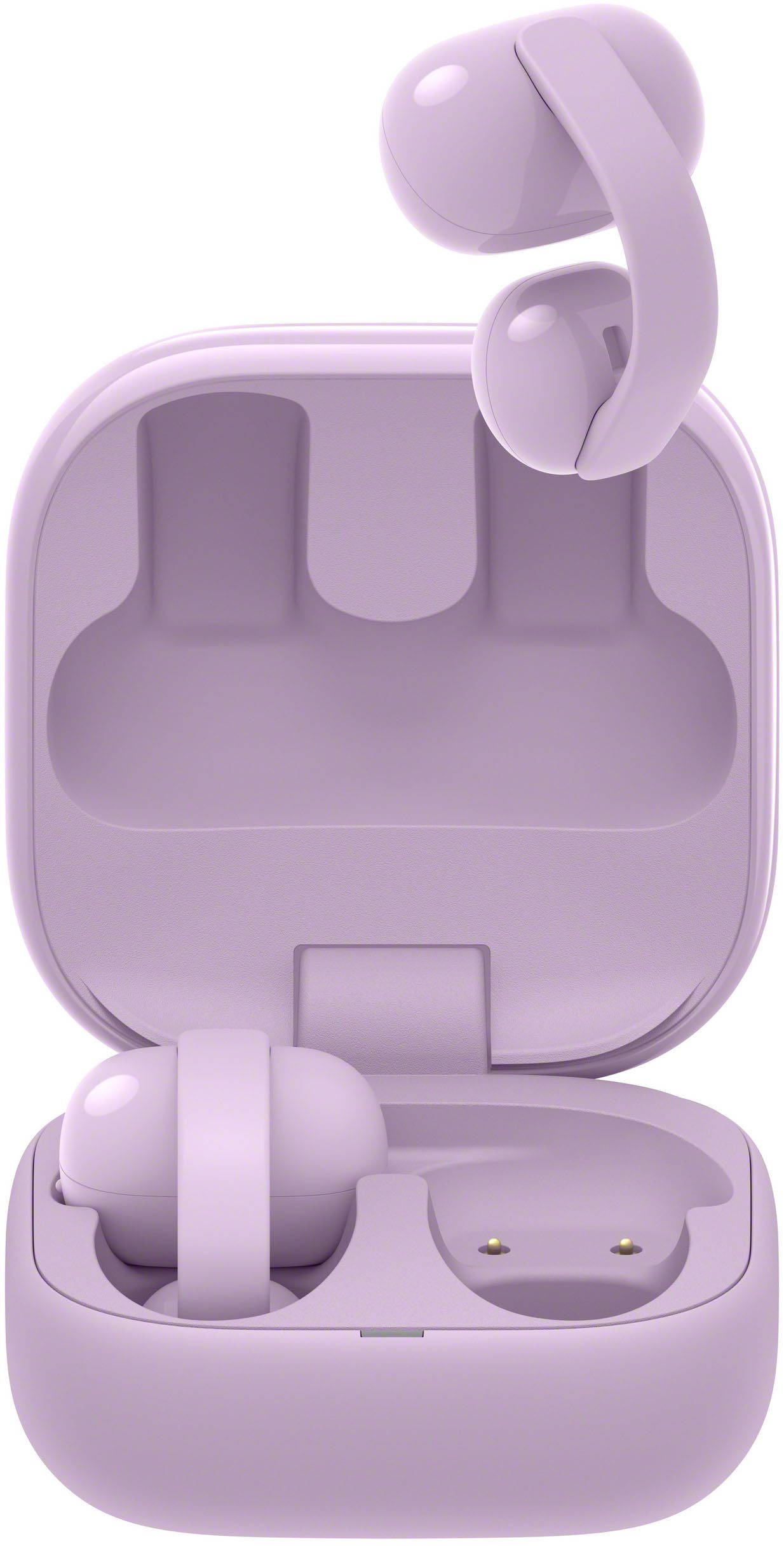 Sony LinkBuds Clip WF-LC900 Open-Ear-Kopfhörer (Rauschunterdrückung, True Wireless, integrierte Steuerung für Anrufe und Musik, Bluetooth, Open Ear Clip On Design, 10 Band EQ, KI Anruf, IPX4-Spritzwasserschutz)