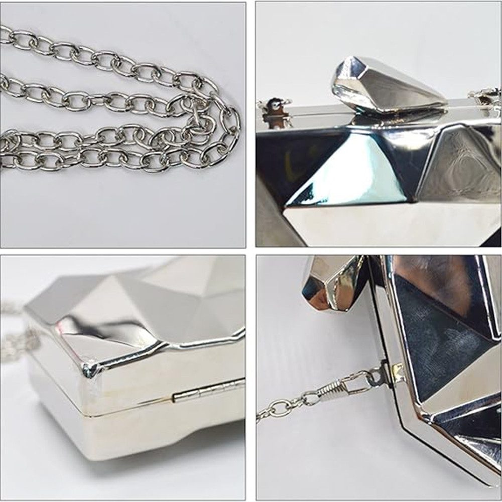 Zaewry Clutch Abendtasche für Damen, kleine Umhängetasche,Taschen aus Strass, Kupplung für Zeremonie, Hochzeit/Party/Abschlussball