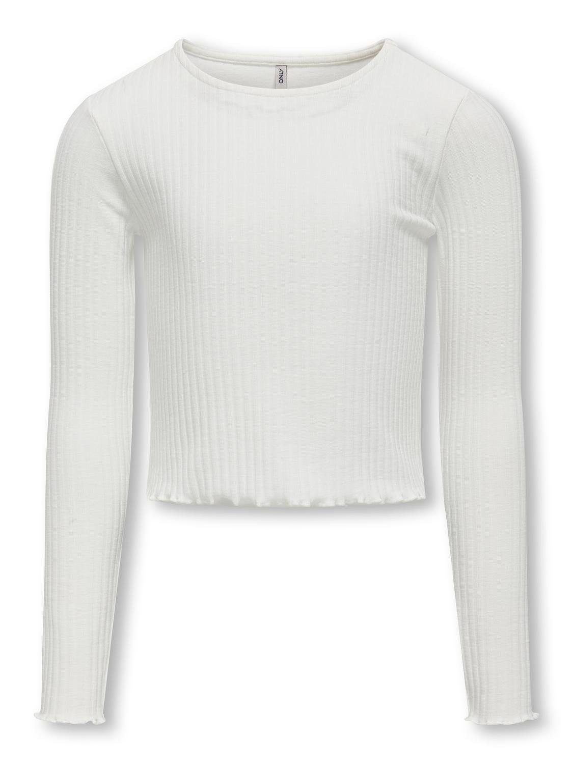 Langarmshirt KOGNELLA L/S O-NECK TOP JRS NOOS