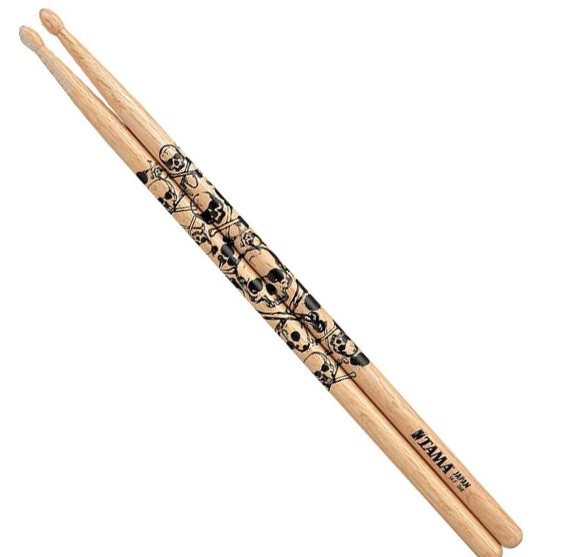 Drumsticks Tama Schlagzeugstöcke 7A-S Japanese Oak Natur Totenkopf