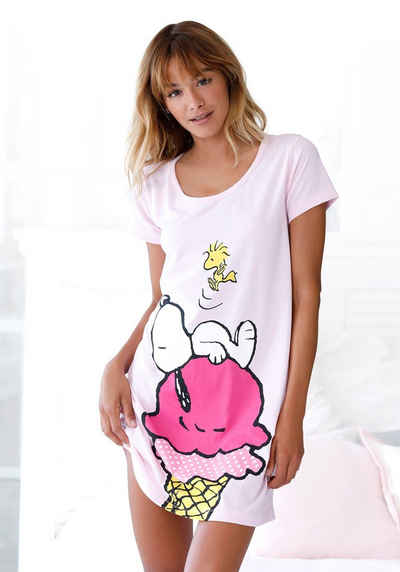 PEANUTS Sleepshirt mit großem Snoopy-Motiv