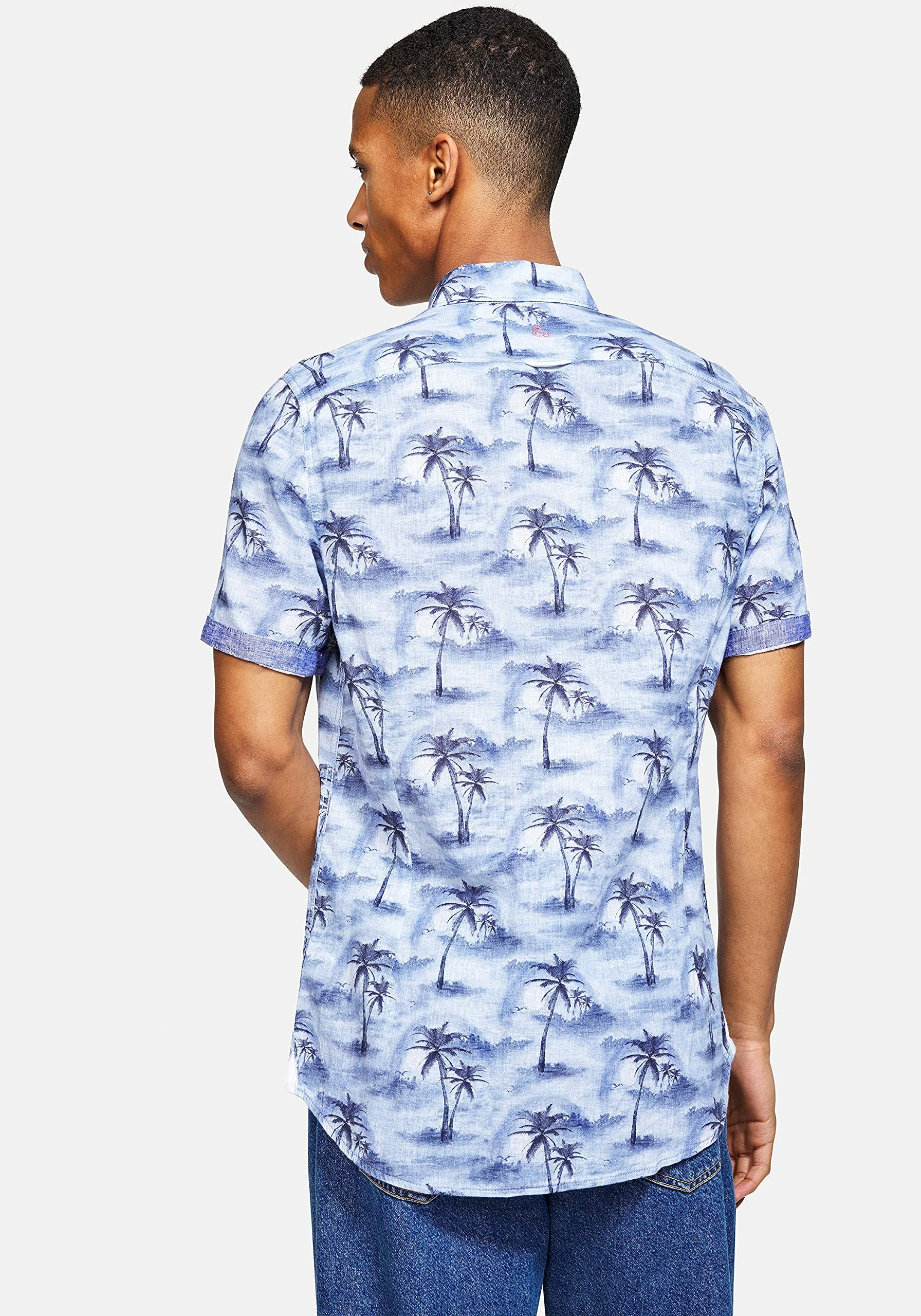 colours & sons Kurzarmhemd Kurzarm FreizeitHemd für Herren (1-tlg., keine Angabe)