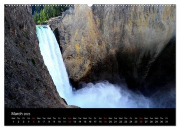 CALVENDO Wandkalender The Yellowstone National Park (Premium-Calendar 2023 DIN A2 Landscape)