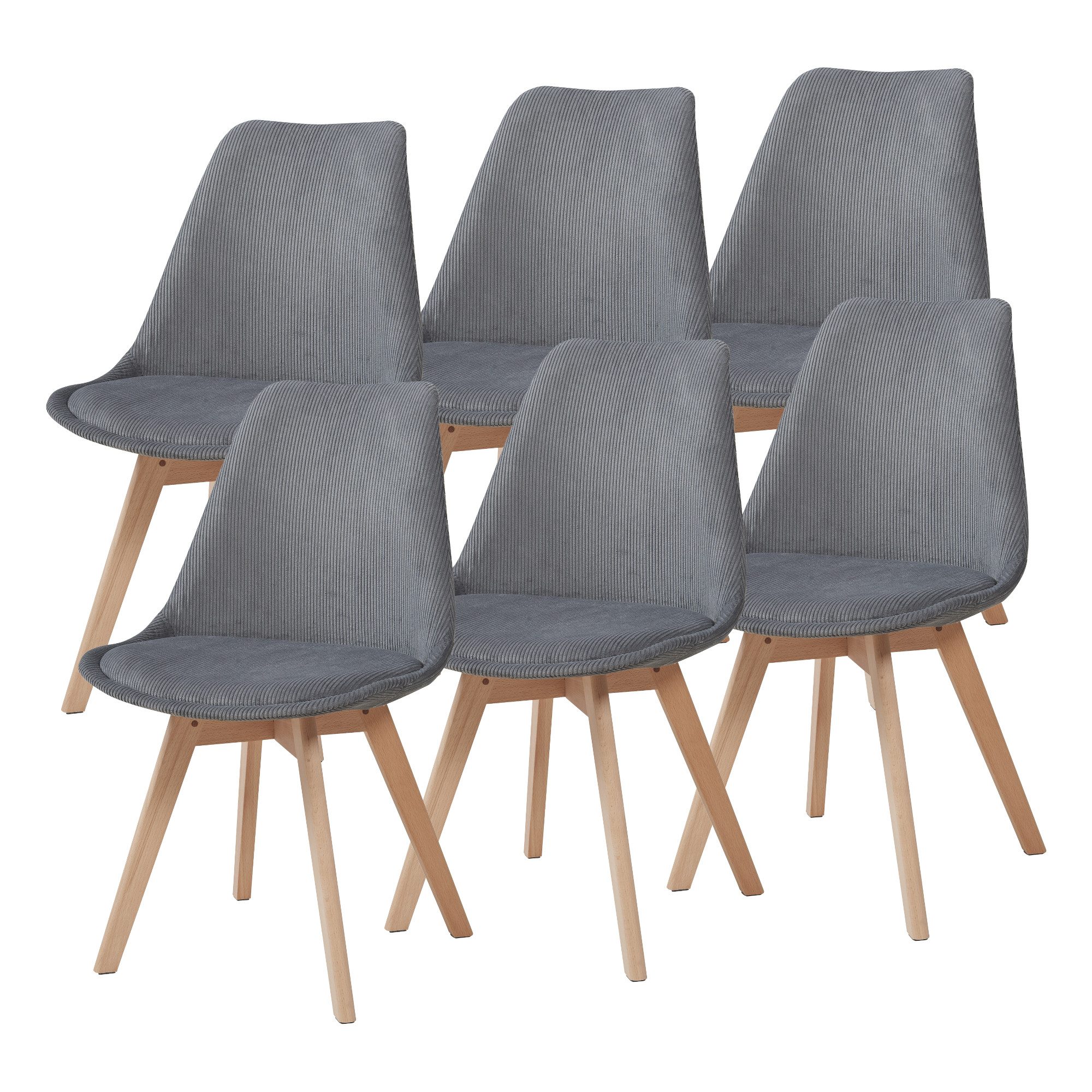 en.casa Esszimmerstuhl (Set, 6 St), »Fläten« günstig online kaufen