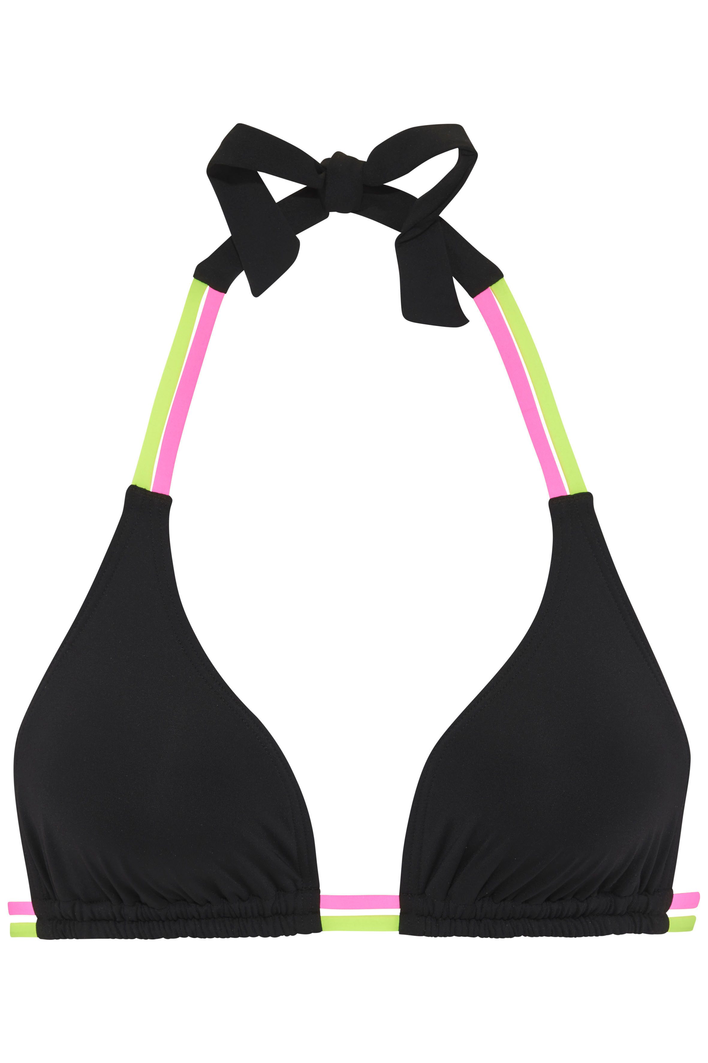 Buffalo Triangel-Bikini-Top Pop, Mit kontrastfarbigen Doppelträgern günstig online kaufen
