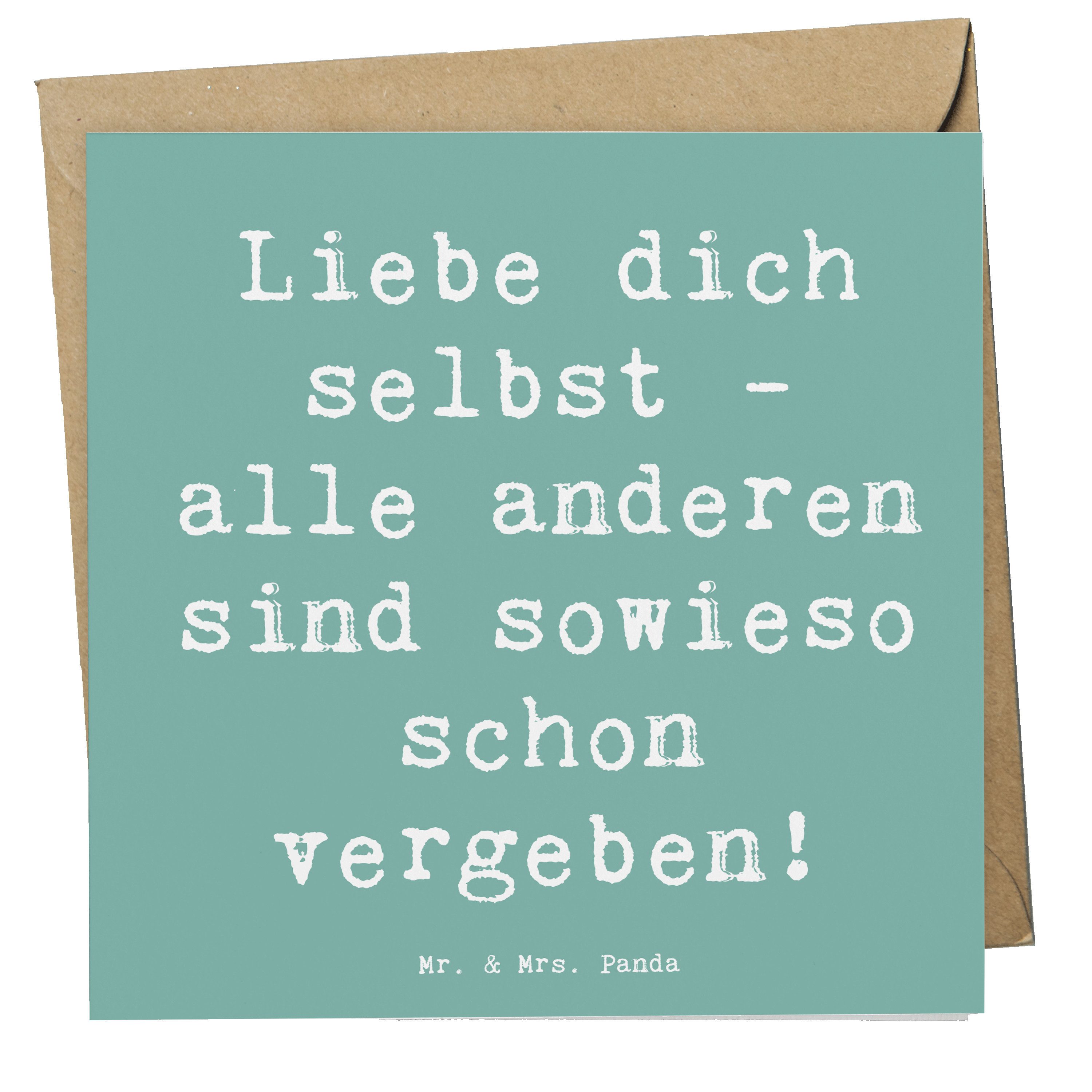 Grußkarte Selbstakzeptanz Liebe - Meeresbrise - Geschenk, Selbstwertschätzung