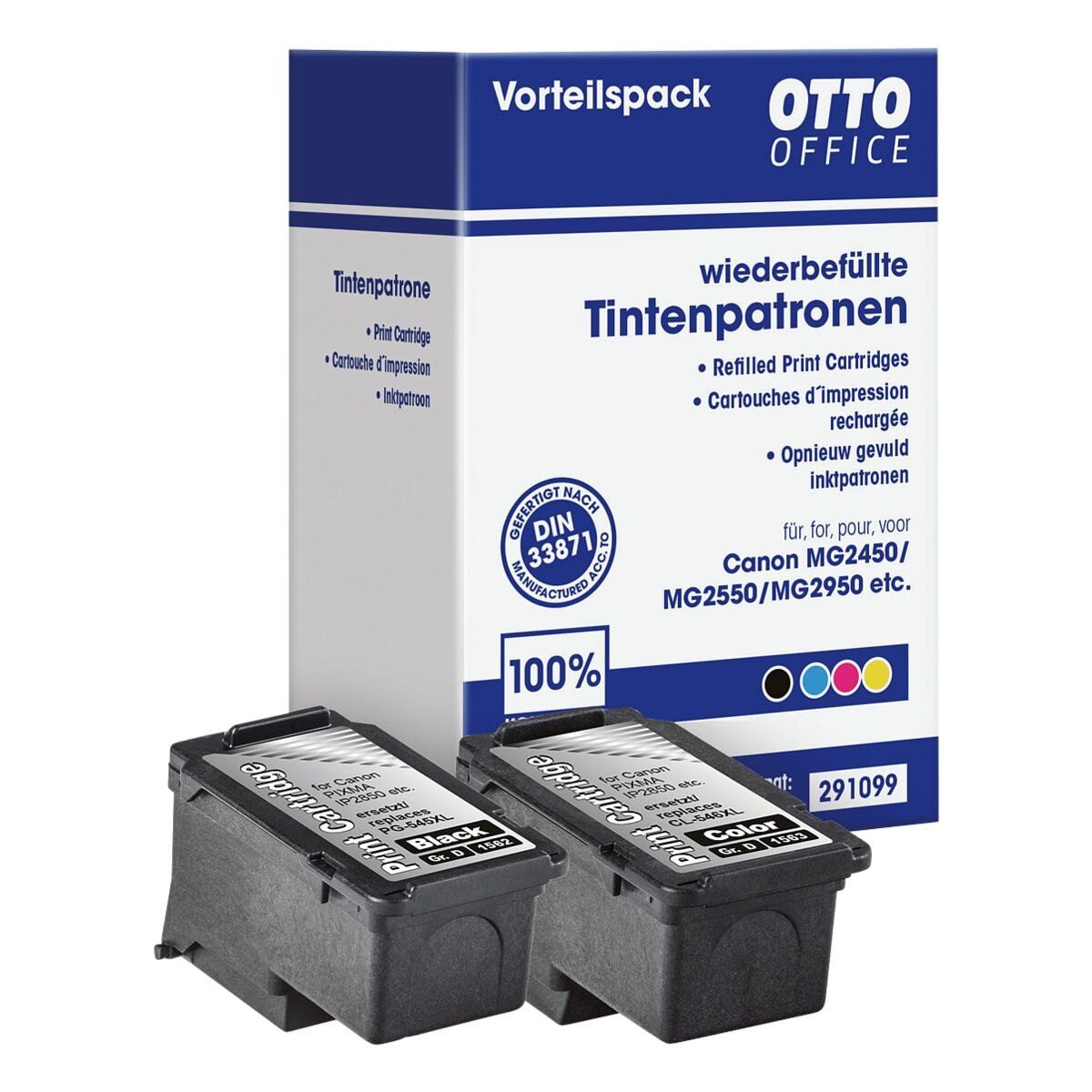 Otto Office 8286B001 / 8288B001 Tintenpatrone (Set, ersetzt Canon »PG-545XL / CL-546XL«)