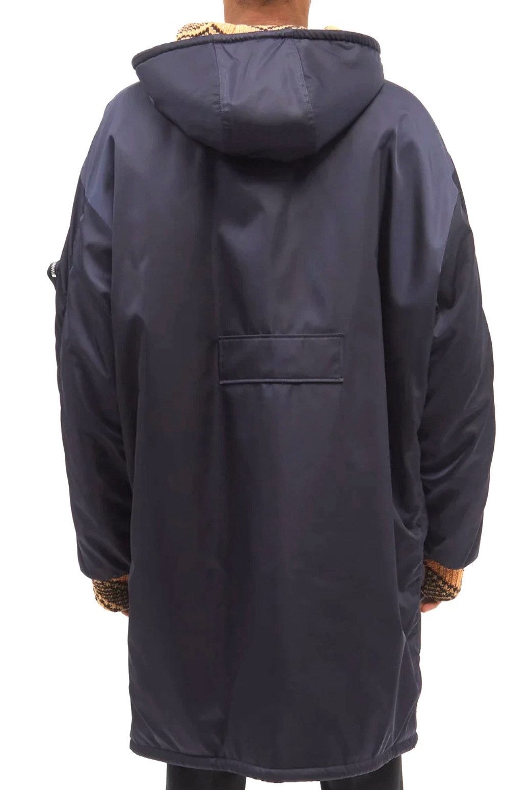 PRADA Parka Oversized Logo-Placket Gabardine Mantel Jacke Unisex Voll gefüttert,komfortabel und isolierend