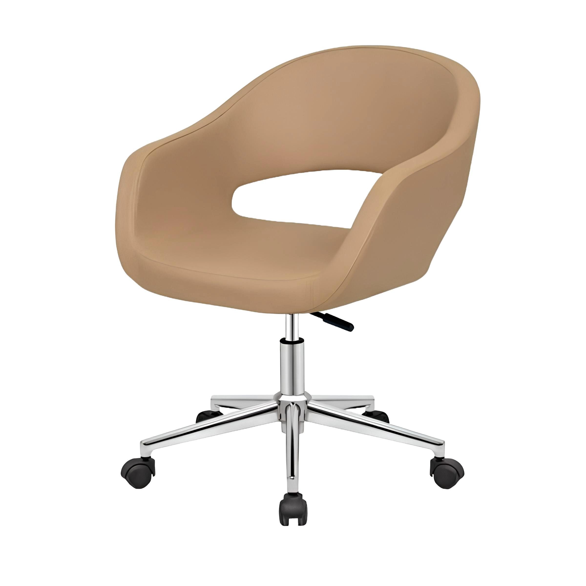 Xlmoebel Gaming-Stuhl Beiger Drehstuhl mit modernem Design und ergonomischem Sitzkomfort, Hergestellt in Europa