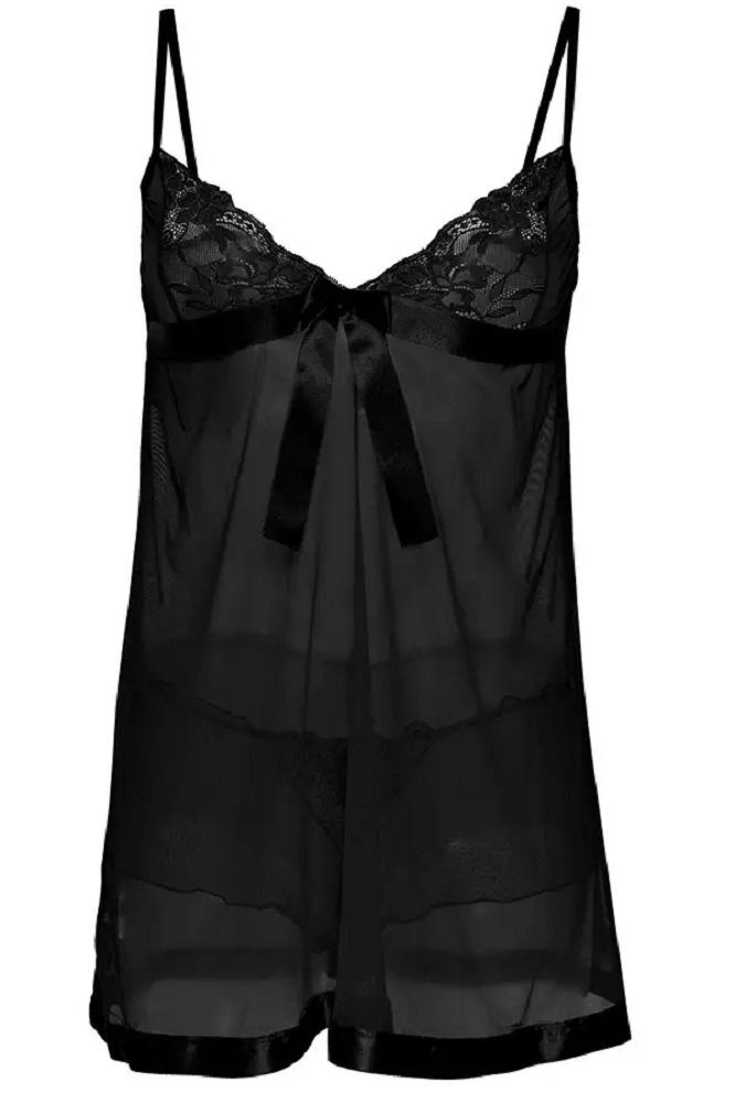 sexy schwarz DKaren mesh Nachtwäsche Spitze Lingerie mit Pyjama Damen,