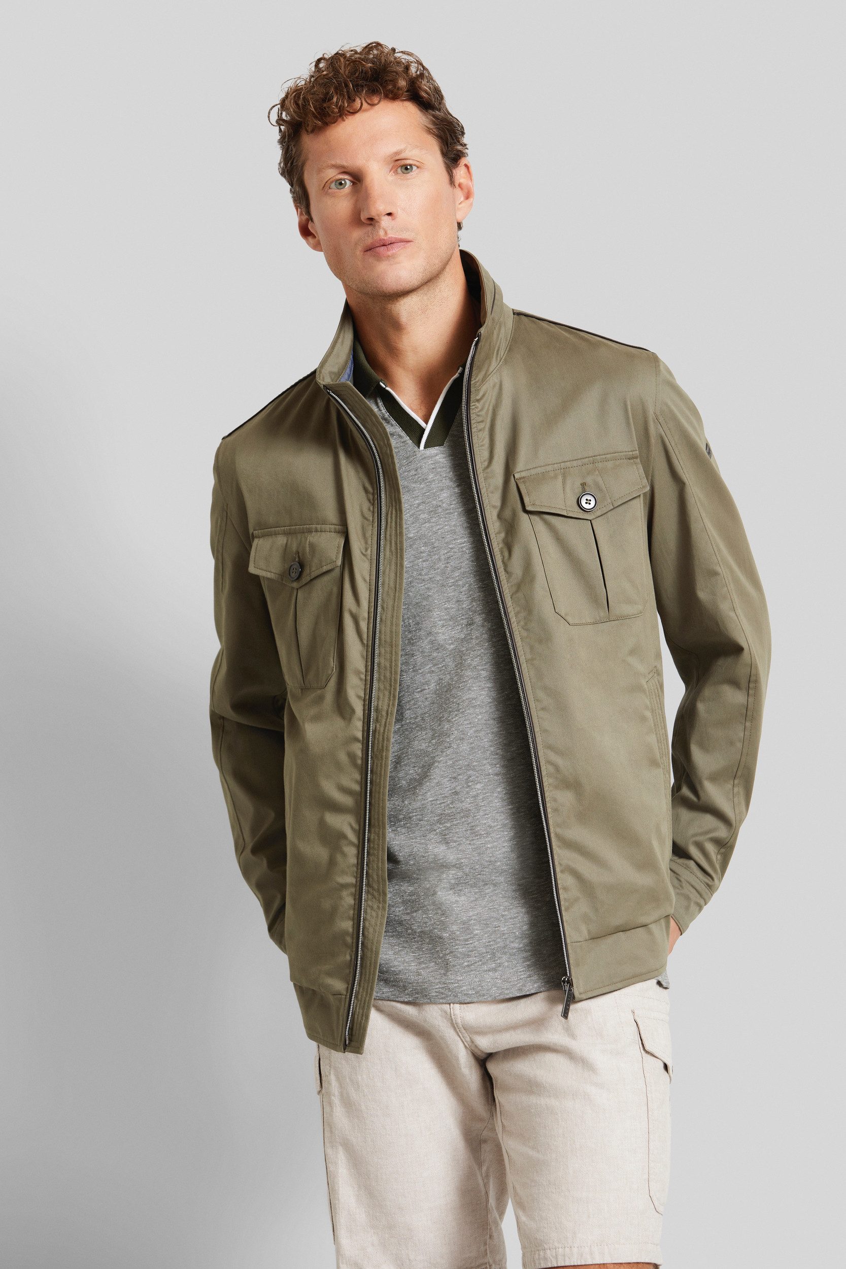 bugatti Blouson mit aufgesetzter Brusttasche