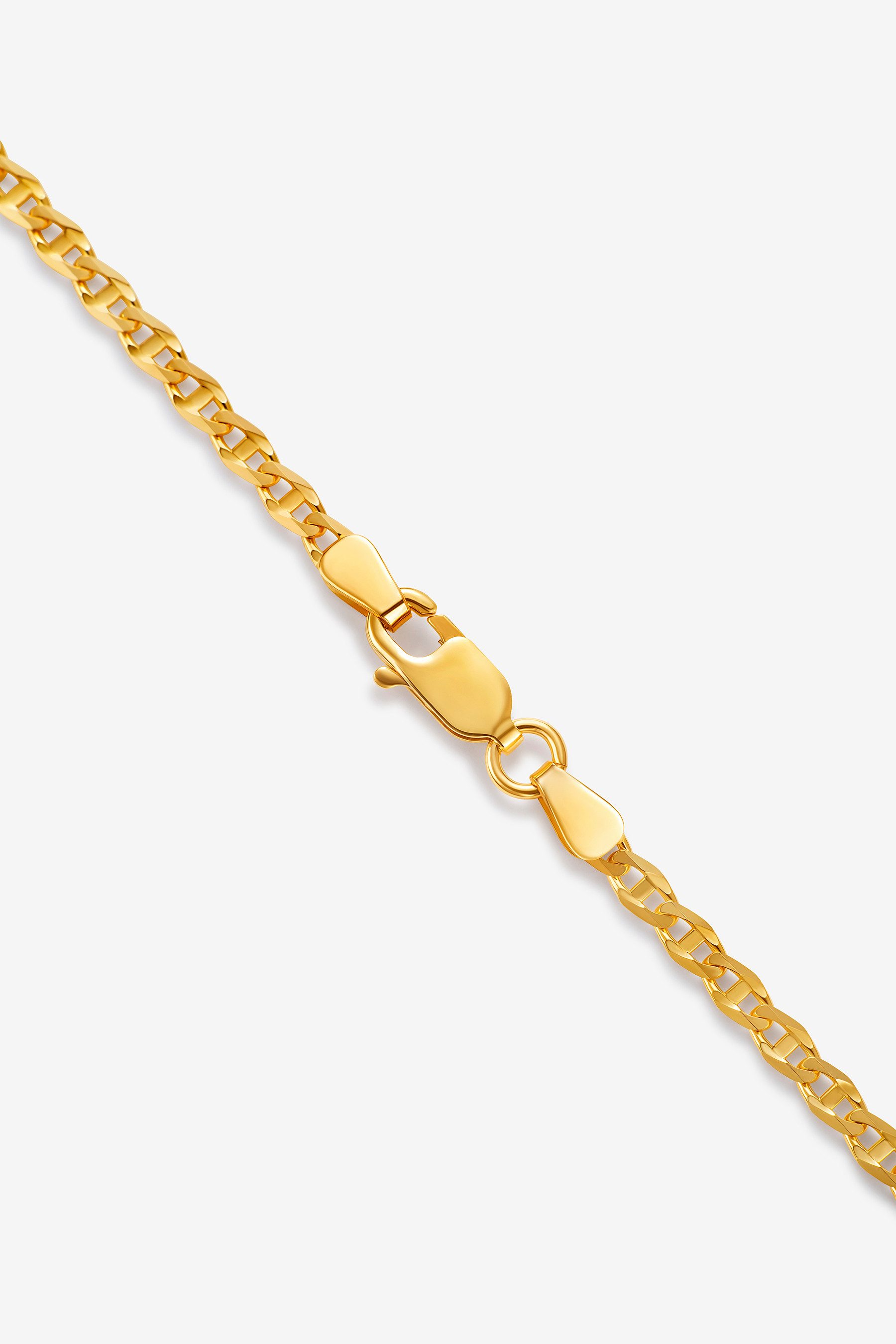 GOLDKLEIN Goldarmband 14 Karat Gold Traversino Stil 585 Echtgold 17cm-22cm, Bestpreis - Damen Herren mit Schmuckbox - Sale 30.04.2026