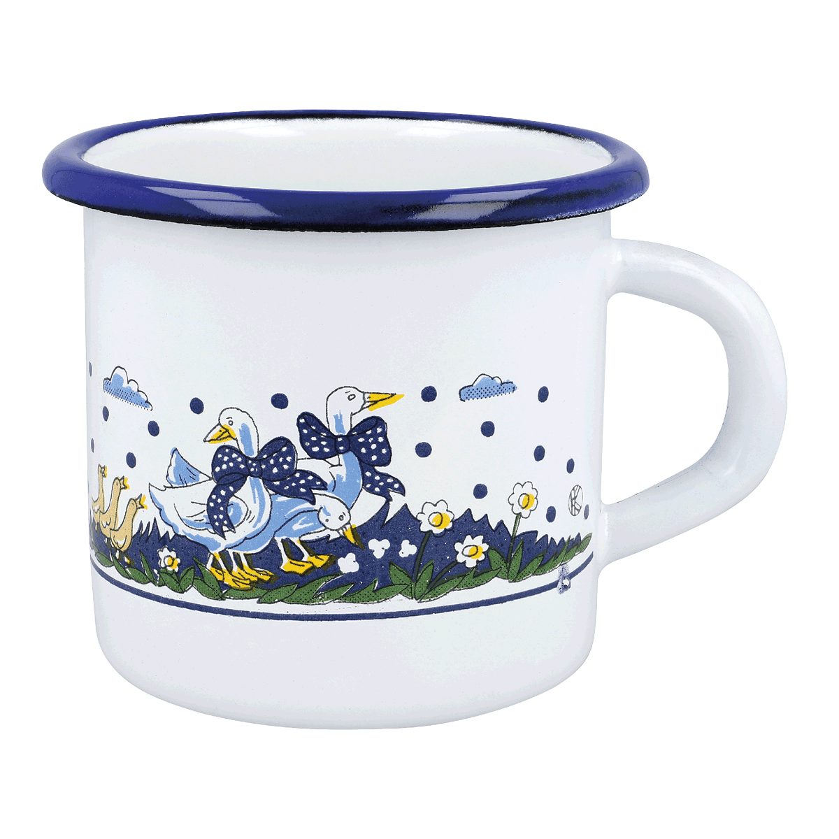 EUROHOME Becher Kaffeetasse 600 ml - Stilvolle Emaille Teetasse - Kaffee Becher, 1-tlg., Email, Vielseitiger Glühweinbecher für Kaffee und Tee