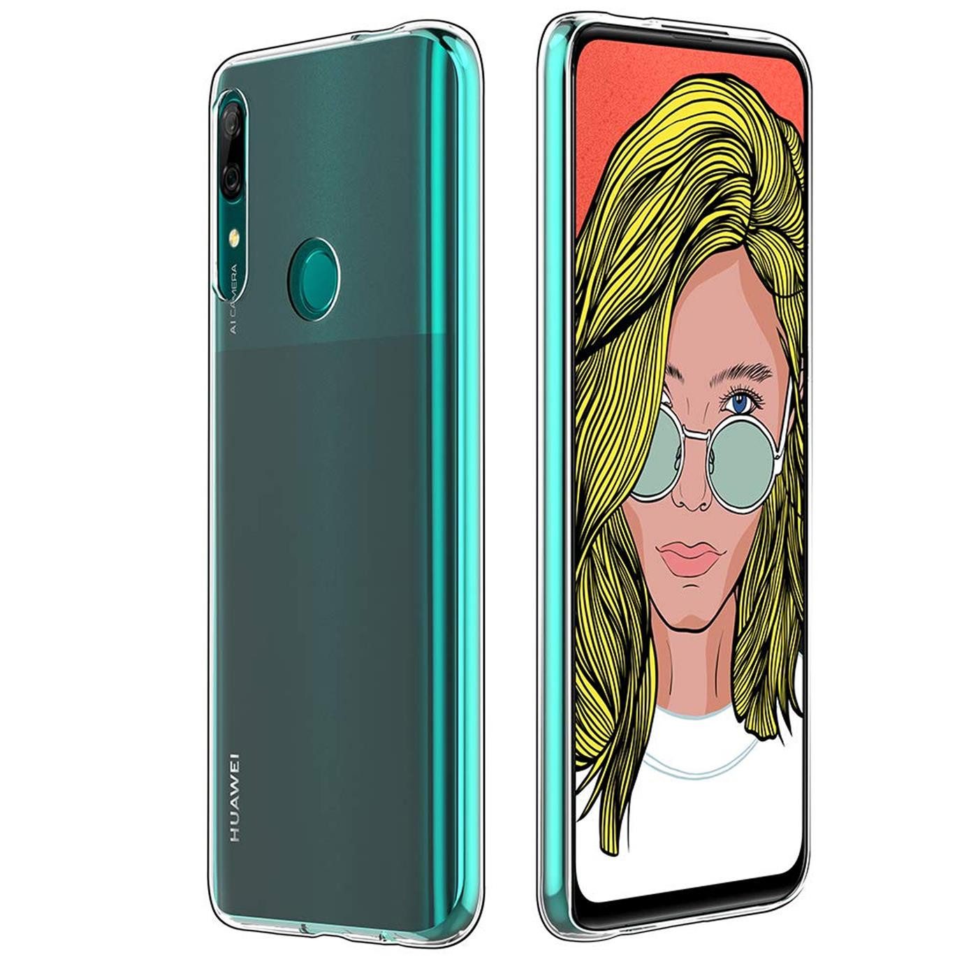 CoolGadget Handyhülle Transparent Ultra Slim Case für Huawei P Smart Z 6,6 Zoll, Silikon Hülle Dünne Schutzhülle für Huawei P Smart Z Hülle