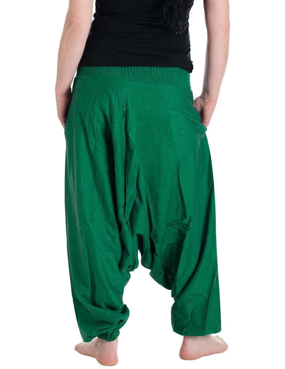 Vishes Haremshose Unisex Haremshose Einfarbig Einheitsgröße 34-46 Orientalisch, Yoga, Festival, Hippie Style