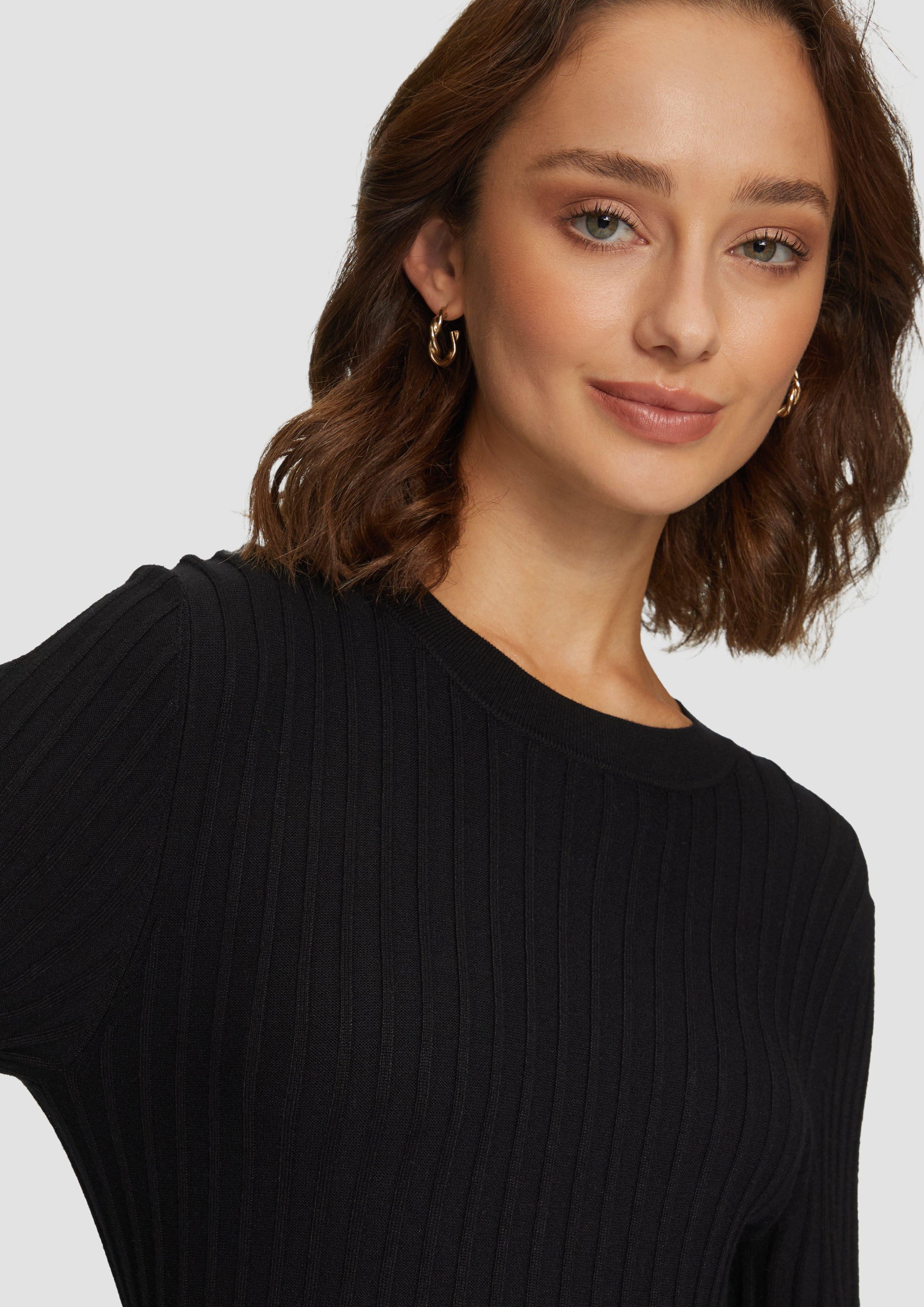 s.Oliver BLACK LABEL Minikleid Strickkleid mit günstig online kaufen