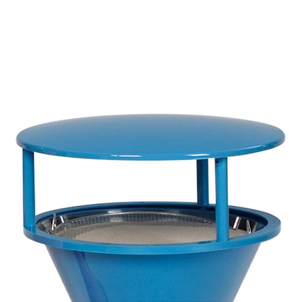 PROREGAL® Aschenbecher Dach für klassischen Standascher 21x46x46cm Kunststoff Blau