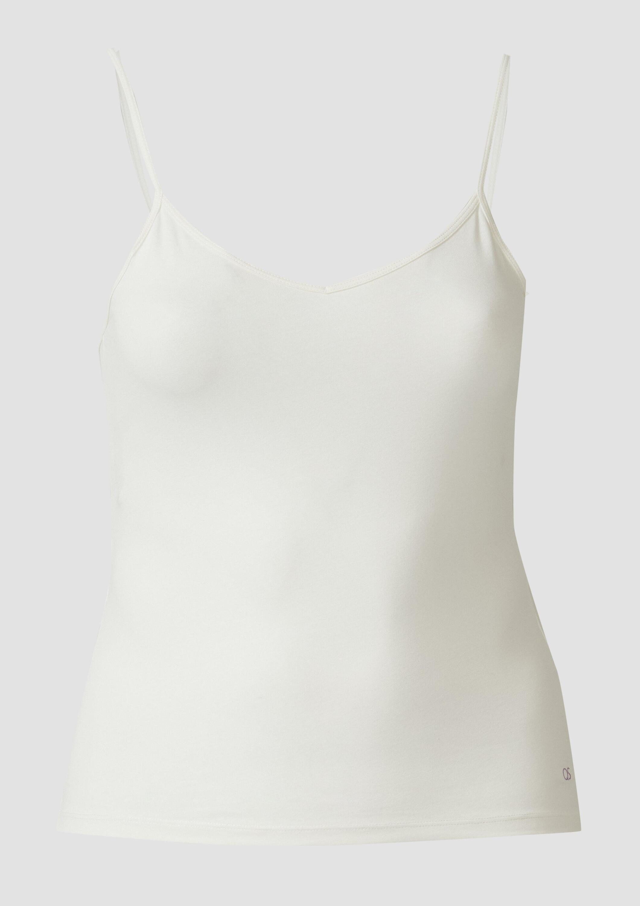 QS Muskelshirt T-Shirt Elastisches Spaghettiträgertop