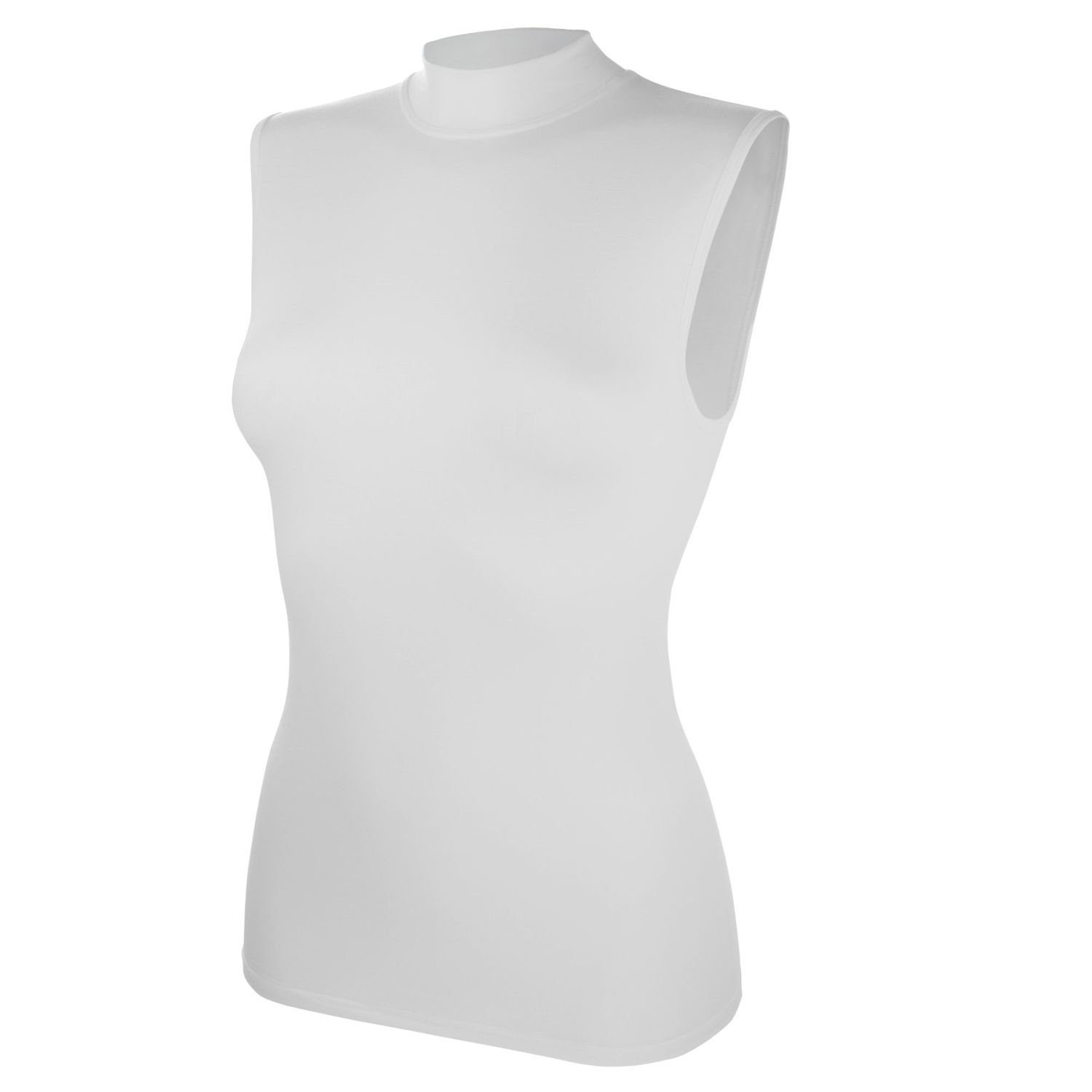 Pompadour Unterhemd (Mehrpack, 2-St., 2 Stück) mit Stehkragen, Modal-Qualität Weiß