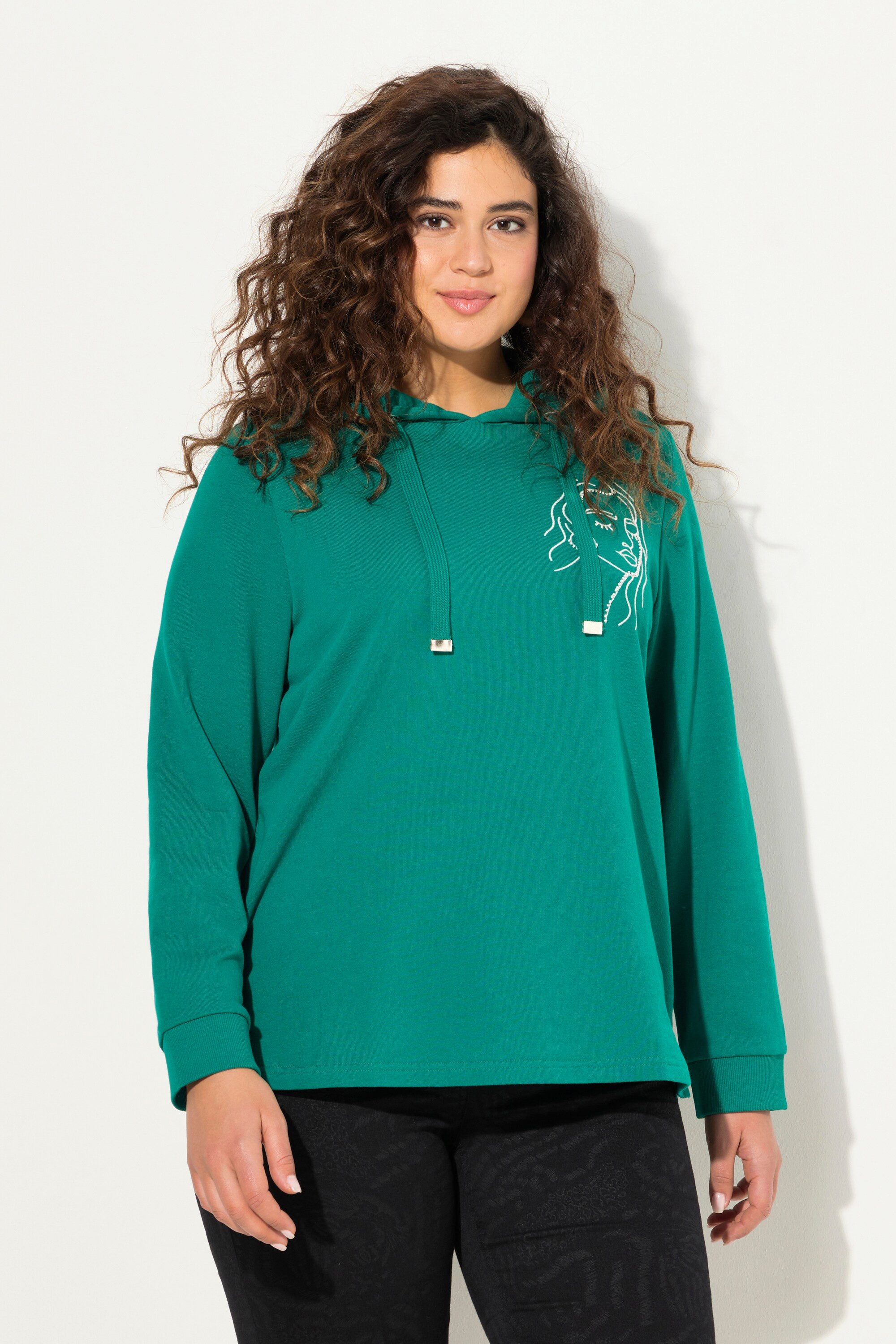 Ulla Popken Hoodie Hoodie Gesicht Classic günstig online kaufen