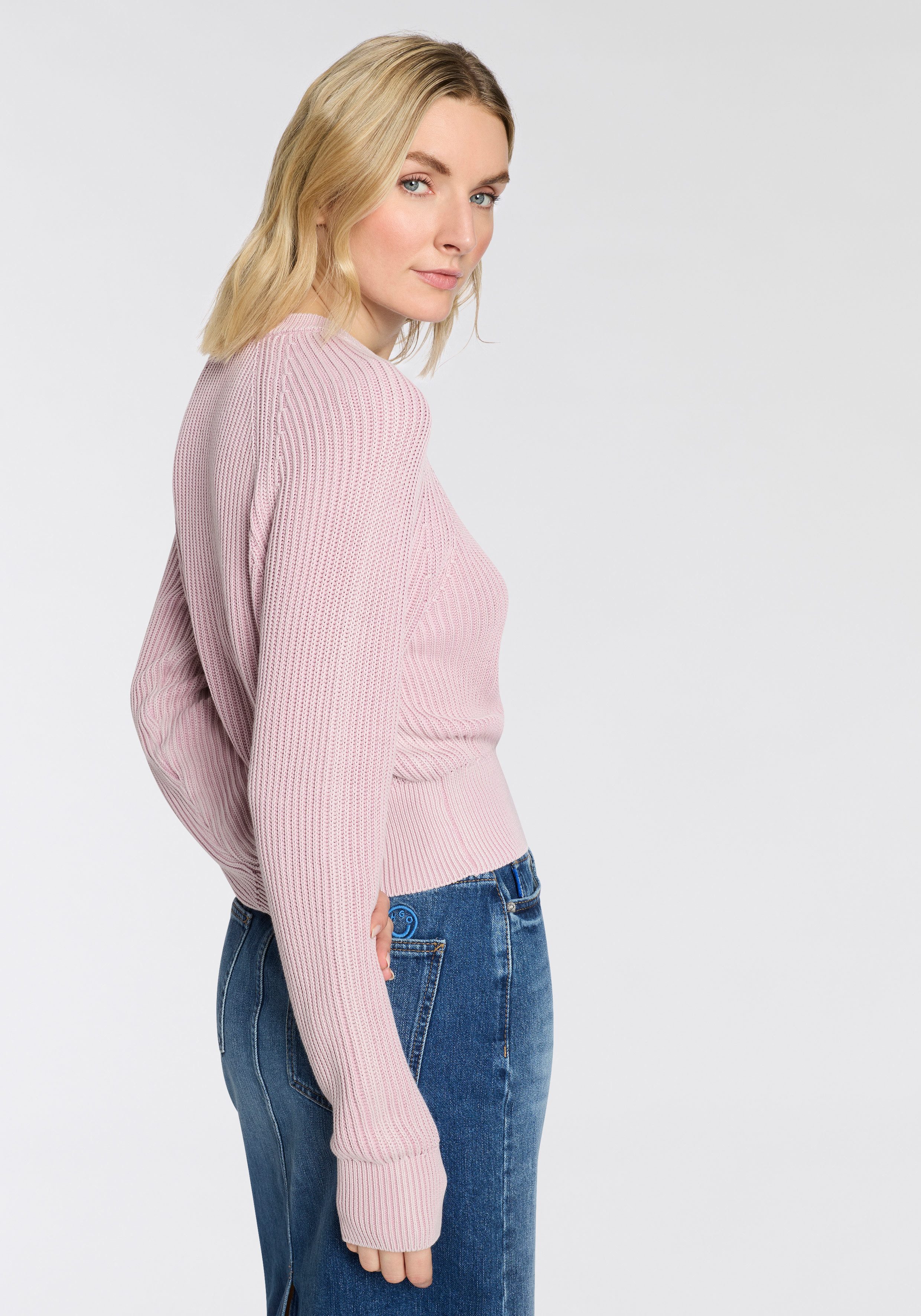 HUGO Blue Strickpullover Slipery mit Rundhals günstig online kaufen