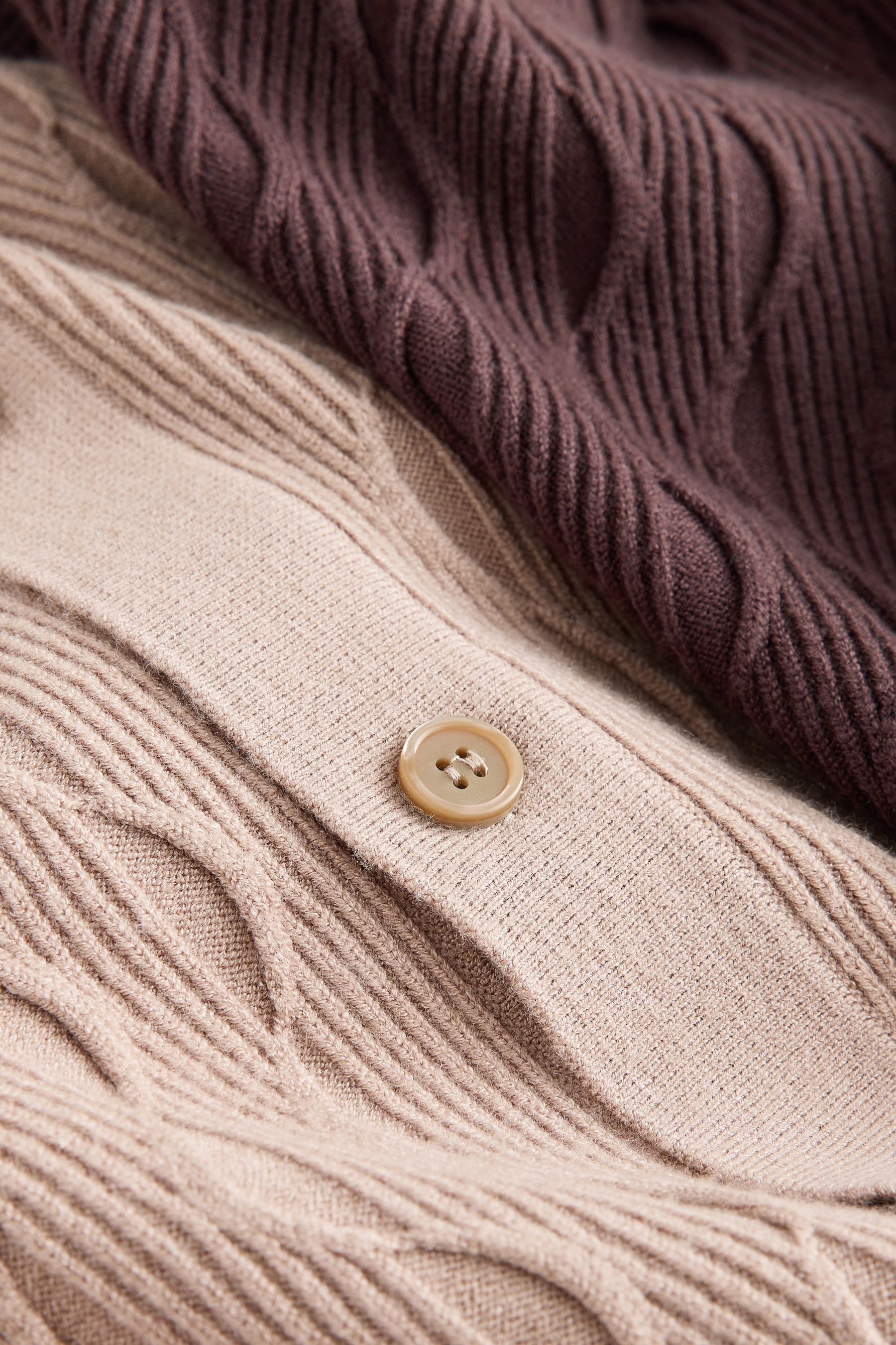 Next Shorts Shirt mit Strickstruktur und Shorts, 2er-Pack (4-tlg)