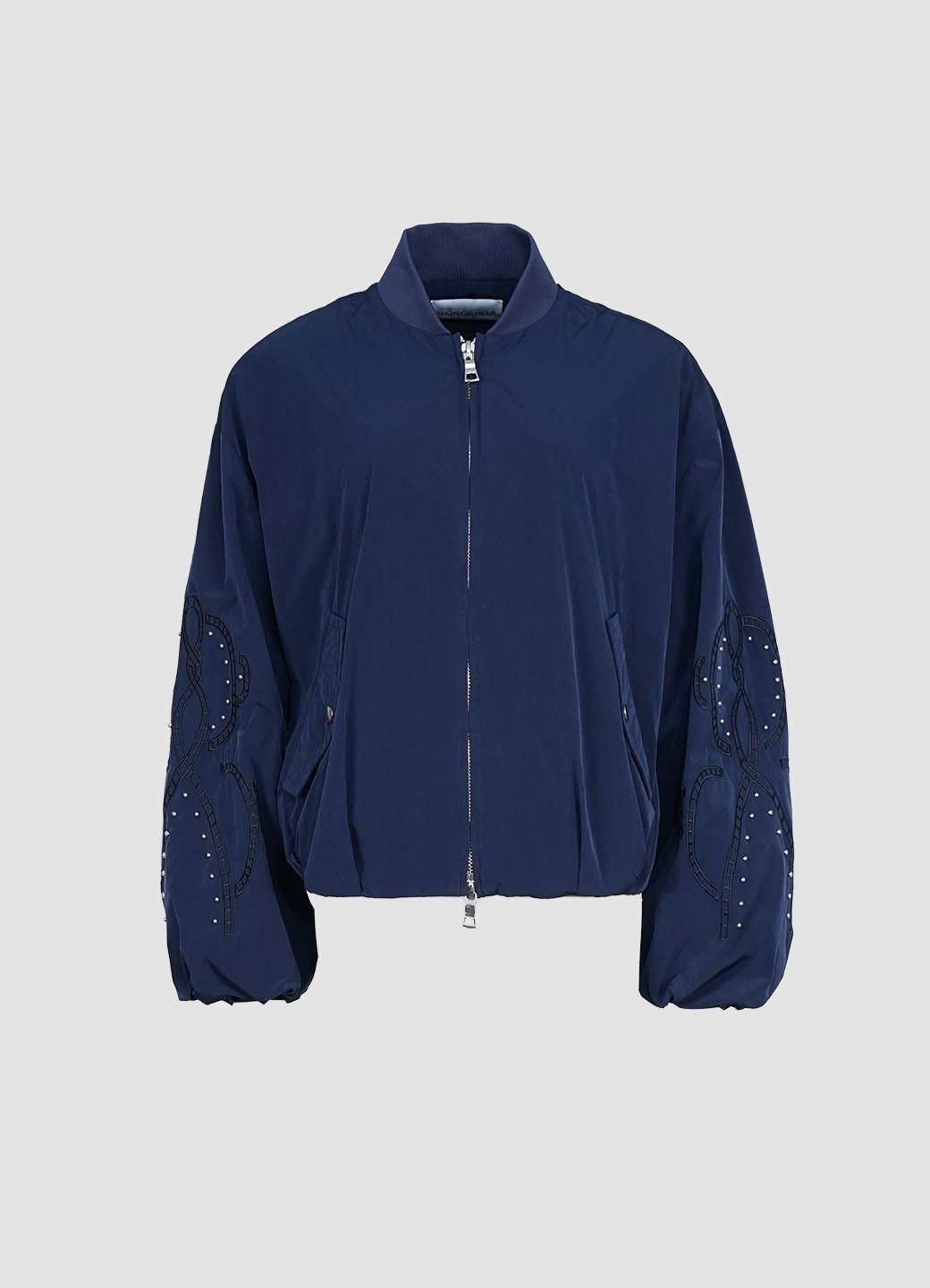 Blonde No.8 Bomberjacke Lavina Ballonärmel mit Paillettenbesatz