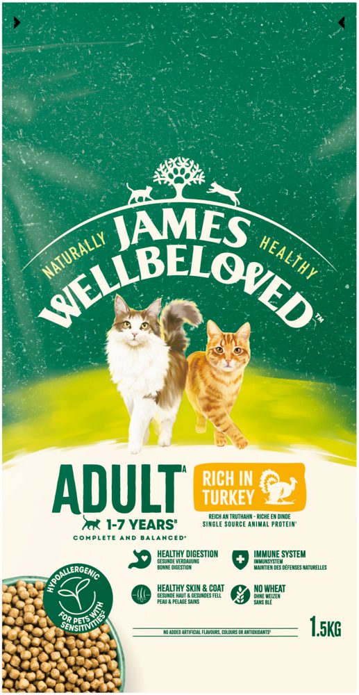 James Wellbeloved JAMES WELLBELOVED™ Katze Truthahn 1,5kg, Trockenfutter für: Katze