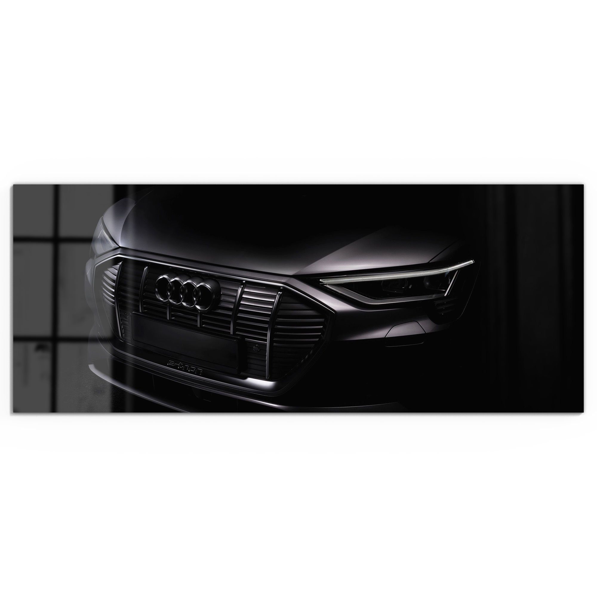 DEQORI Glasbild 'Audi Frontalaufnahme', 'Audi Frontalaufnahme', günstig online kaufen