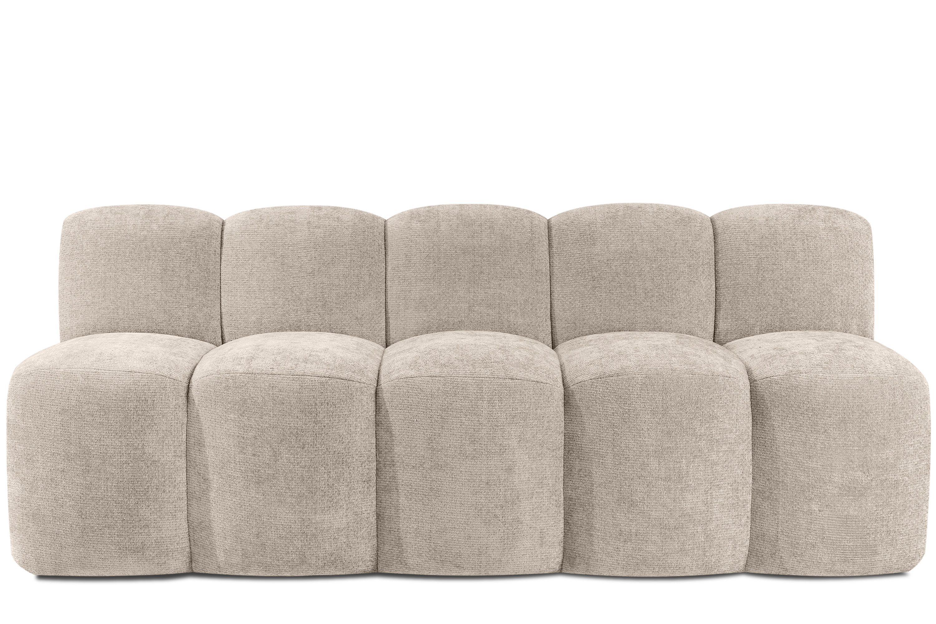 KONSIMO® Sofa BRESCO Einzelsofa, Küchenbank, Polsterbank, hergestellt in der EU, Breite: 200 cm, Küchensofa, Sitzbank, Chenille-Stoff, 3 Breiten zur Auswahl