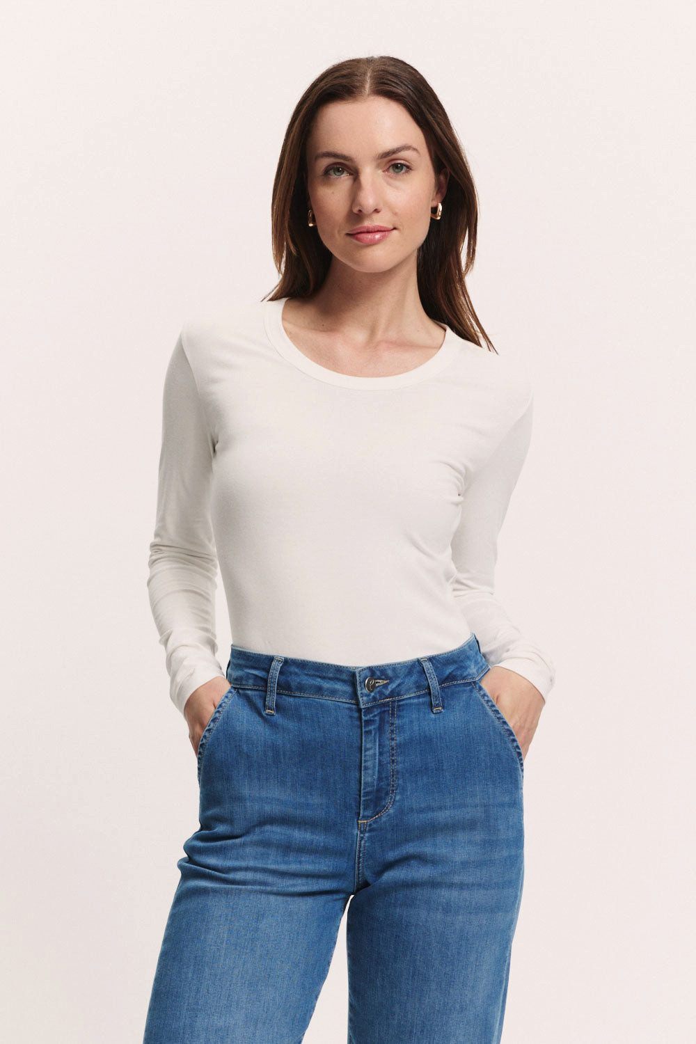 Tranquillo Longsleeve Jerseyshirt Tildaa aus Bio-Baumwolle Nachhaltiges Basic-Langarmshirt aus GOTS-zertifizierter Bio-Baumwolle